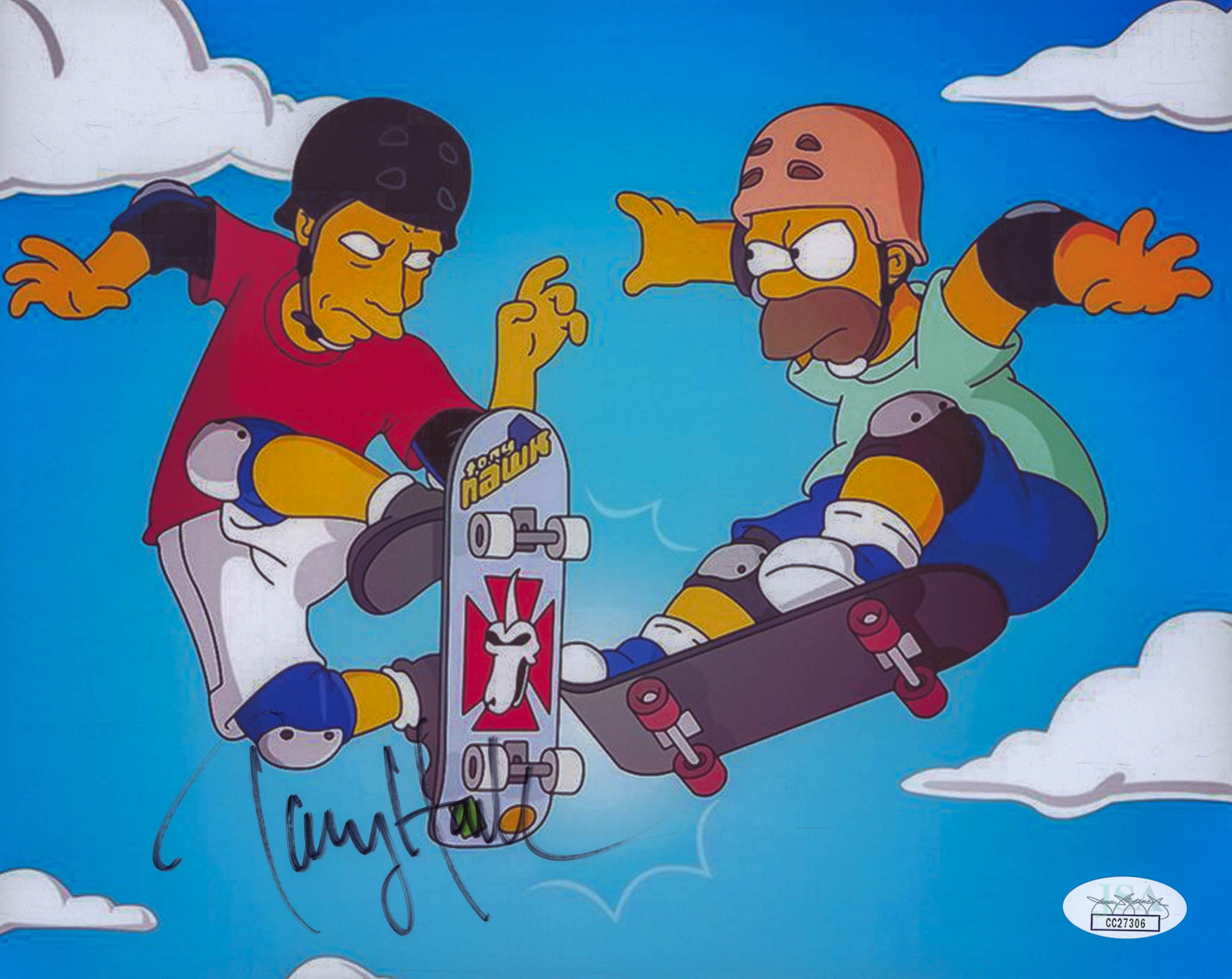 Tony Hawk Signed "The Simpsons" 8x10 Photo (JSA COA) at PristineAuction.com Tony Hawk Signed "The Simpsons" 8x10 Photo (JSA COA) at PristineAuction.com