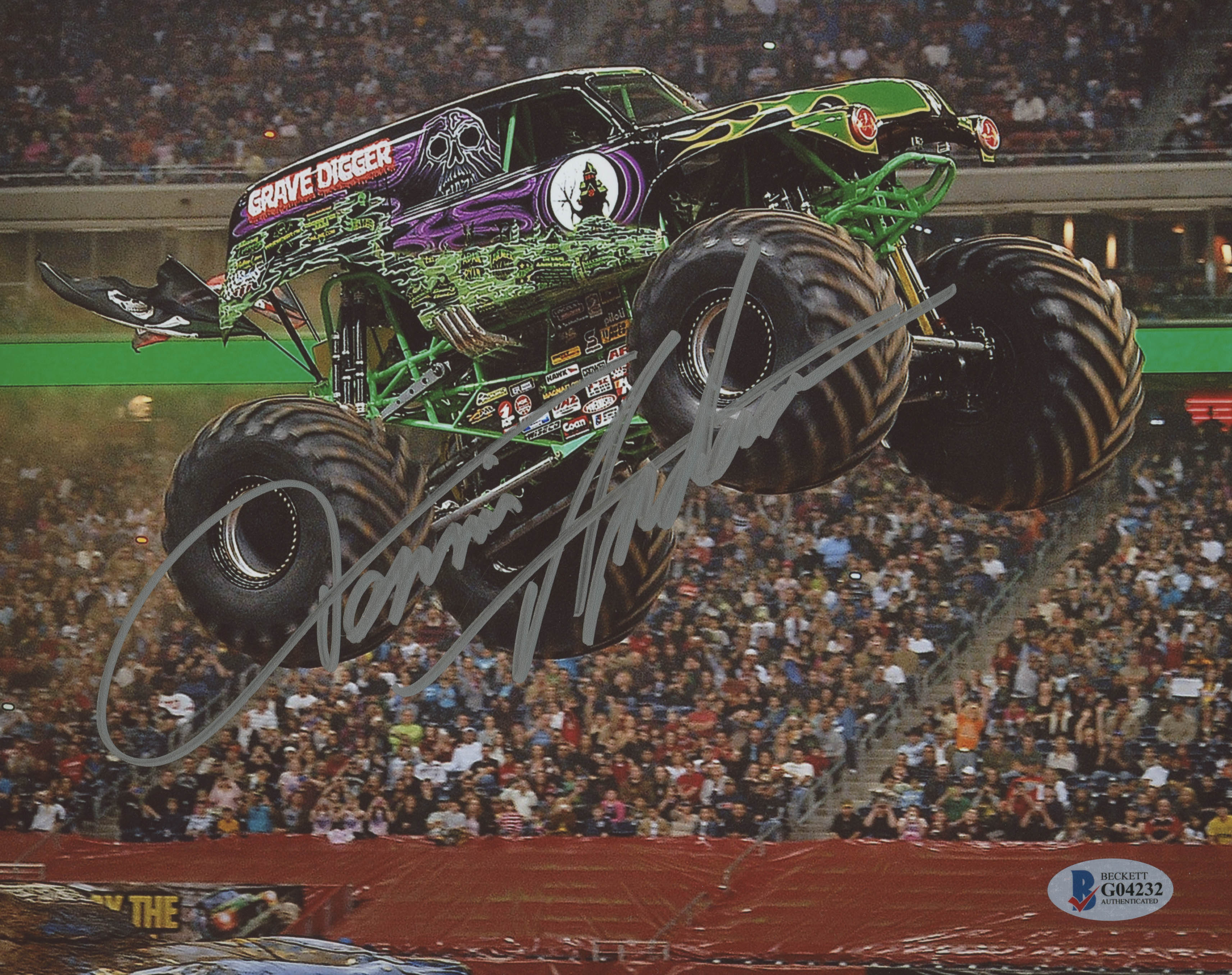 Dennis Anderson Signed "Grave Digger" 8x10 Photo (Beckett COA) at PristineAuction.com Dennis Anderson Signed "Grave Digger" 8x10 Photo (Beckett COA) at PristineAuction.com