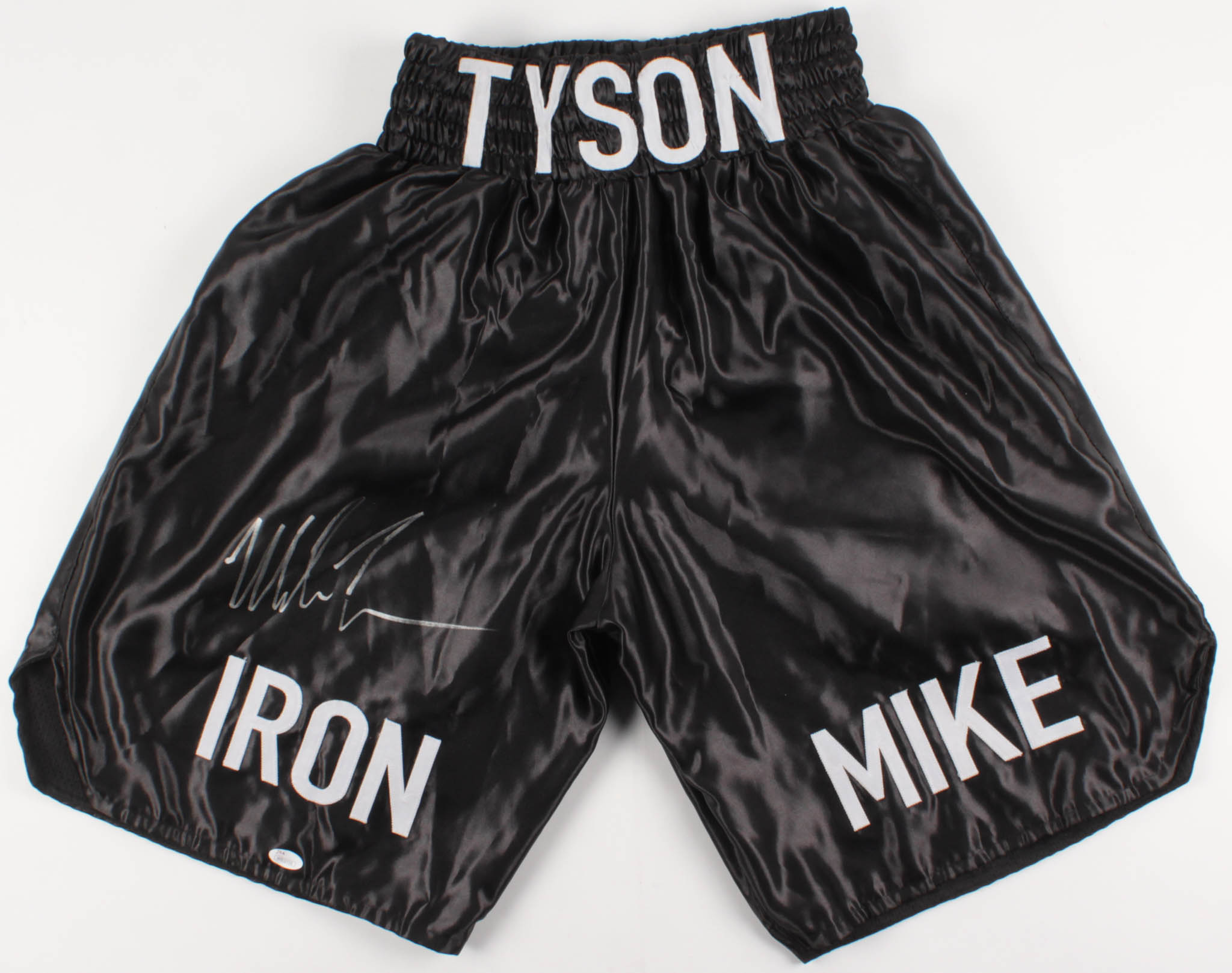 Mike Tyson Signed "Iron Mike" Boxing Trunks (JSA Hologram) at PristineAuction.com Mike Tyson Signed "Iron Mike" Boxing Trunks (JSA Hologram) at PristineAuction.com