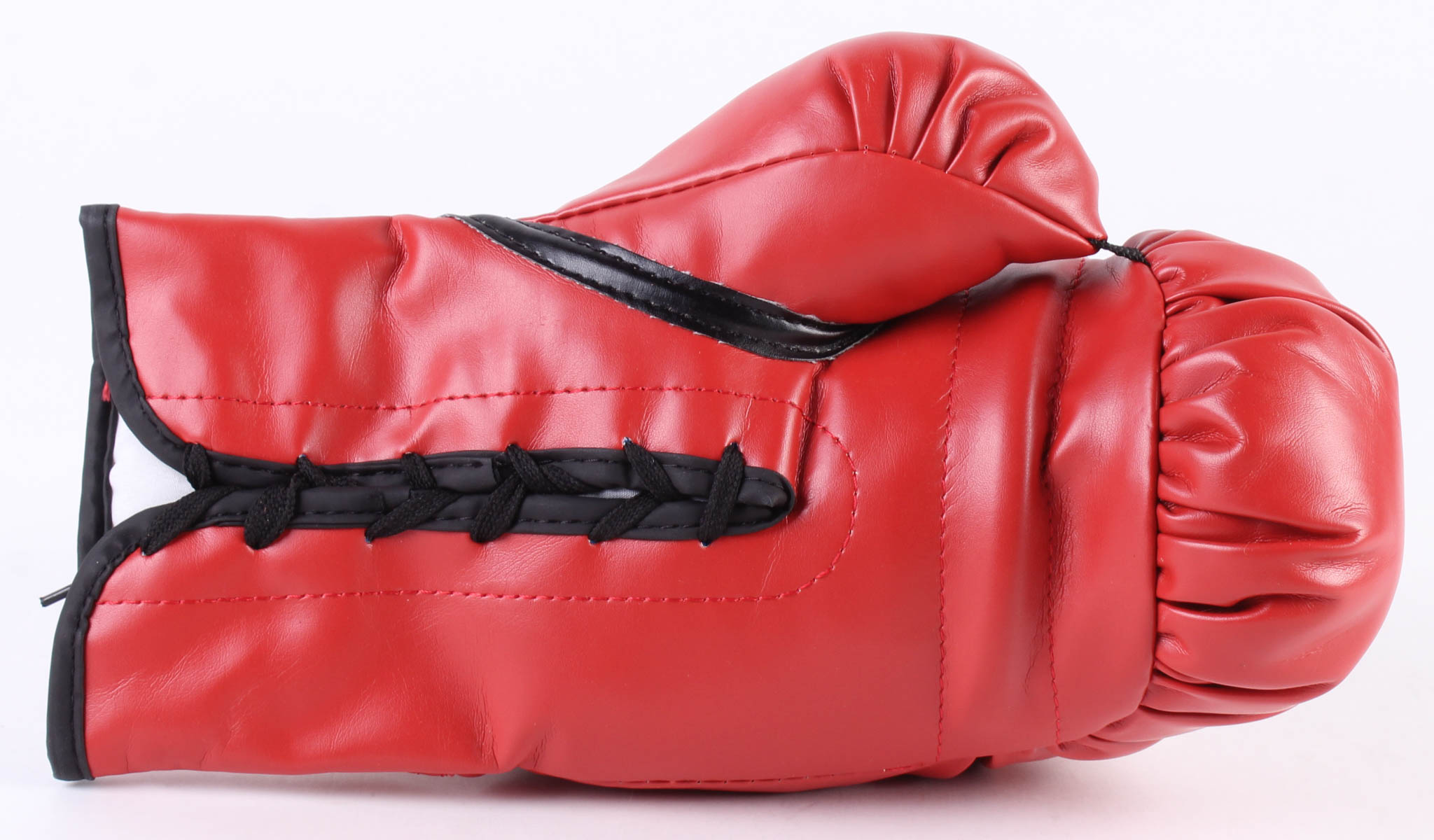 Gant De Boxe Everlast Rouge Signé Par Mike Tyson - Collection Fiterman Sports