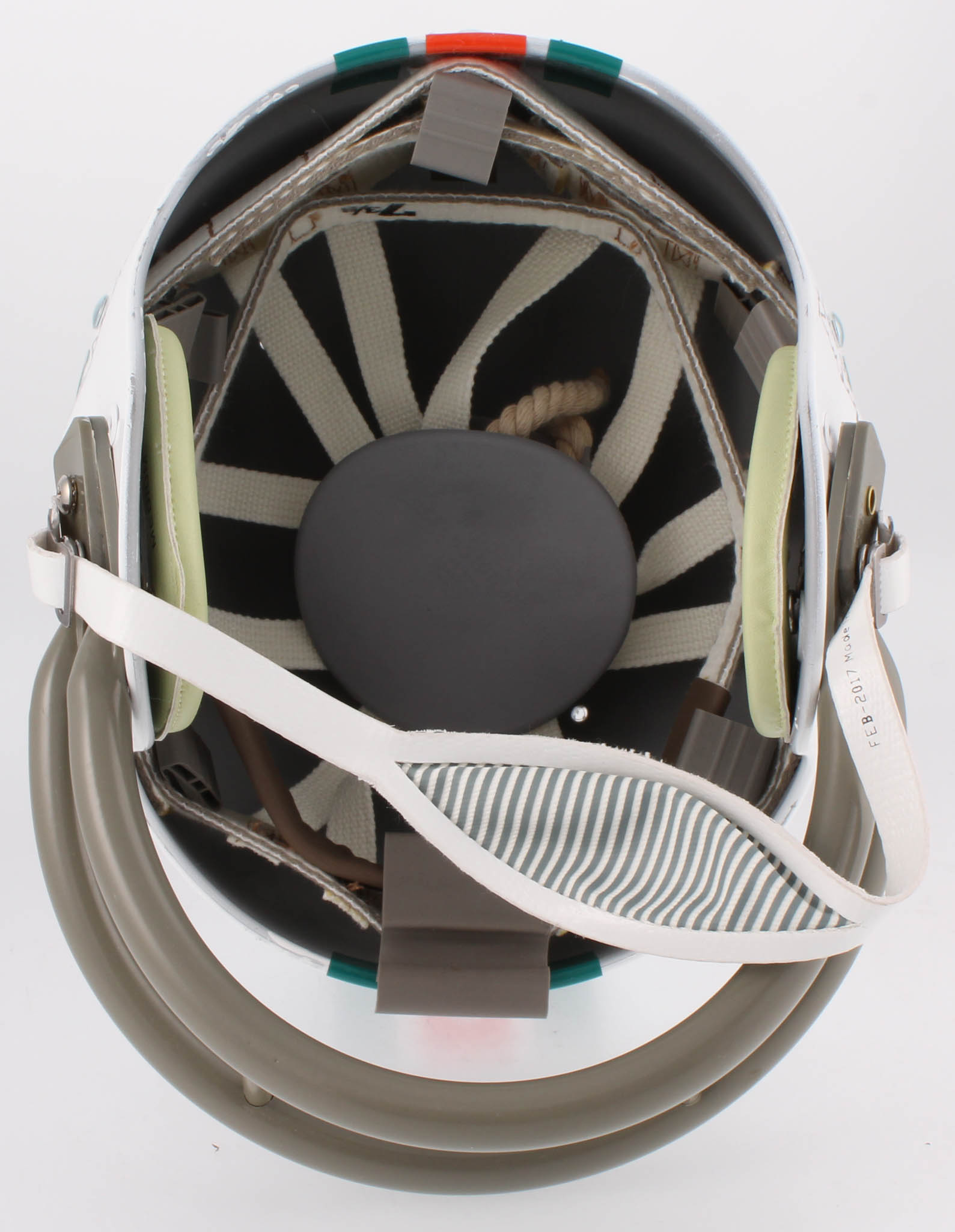 1972 Dolphins Full-Size Throwback Suspension Helmet Team-Signed by (27) with Bob Griese, Jake Scott, Dick Anderson, Mercury Morris, Al Jenkins (JSA) at PristineAuction.com 1972 Dolphins Full-Size Throwback Suspension Helmet Team-Signed by (27) with Bob Griese, Jake Scott, Dick Anderson, Mercury Morris, Al Jenkins (JSA) at PristineAuction.com