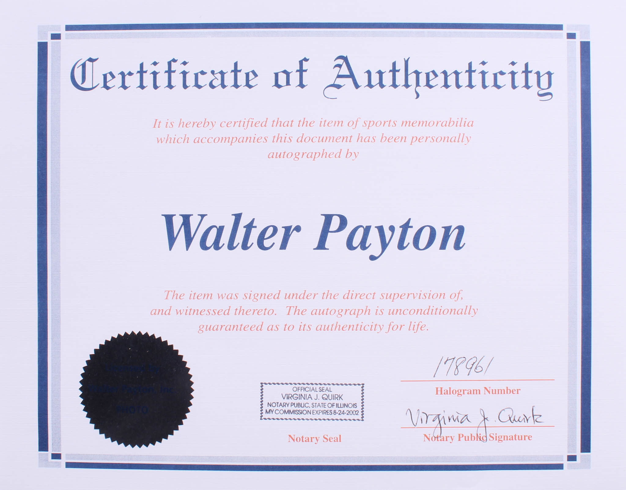 Dick Butkus, Walter Payton & Gale Sayers Signed "Bears Legends" 18x30 Custom Matted Photo Display (JSA COA, Payton COA, Schwartz COA & SOP COA) at PristineAuction.com Dick Butkus, Walter Payton & Gale Sayers Signed "Bears Legends" 18x30 Custom Matted Photo Display (JSA COA, Payton COA, Schwartz COA & SOP COA) at PristineAuction.com