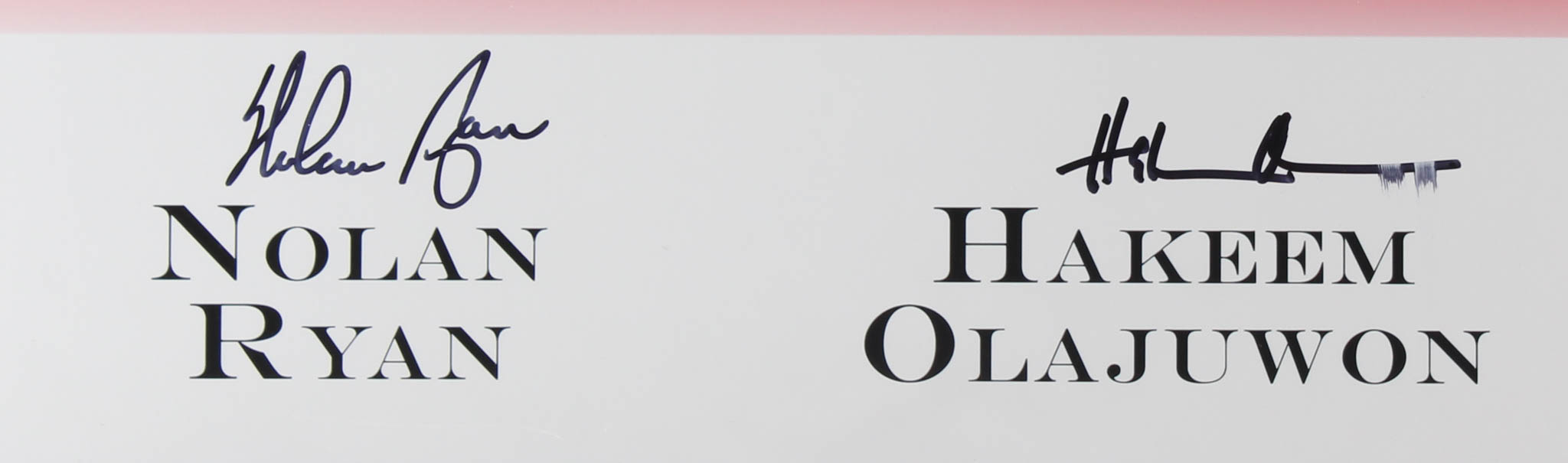 Hakeem Olajuwon, Nolan Ryan & Earl Campbell Signed 16x20 Photo (JSA Hologram & Ryan Hologram) at PristineAuction.com Hakeem Olajuwon, Nolan Ryan & Earl Campbell Signed 16x20 Photo (JSA Hologram & Ryan Hologram) at PristineAuction.com