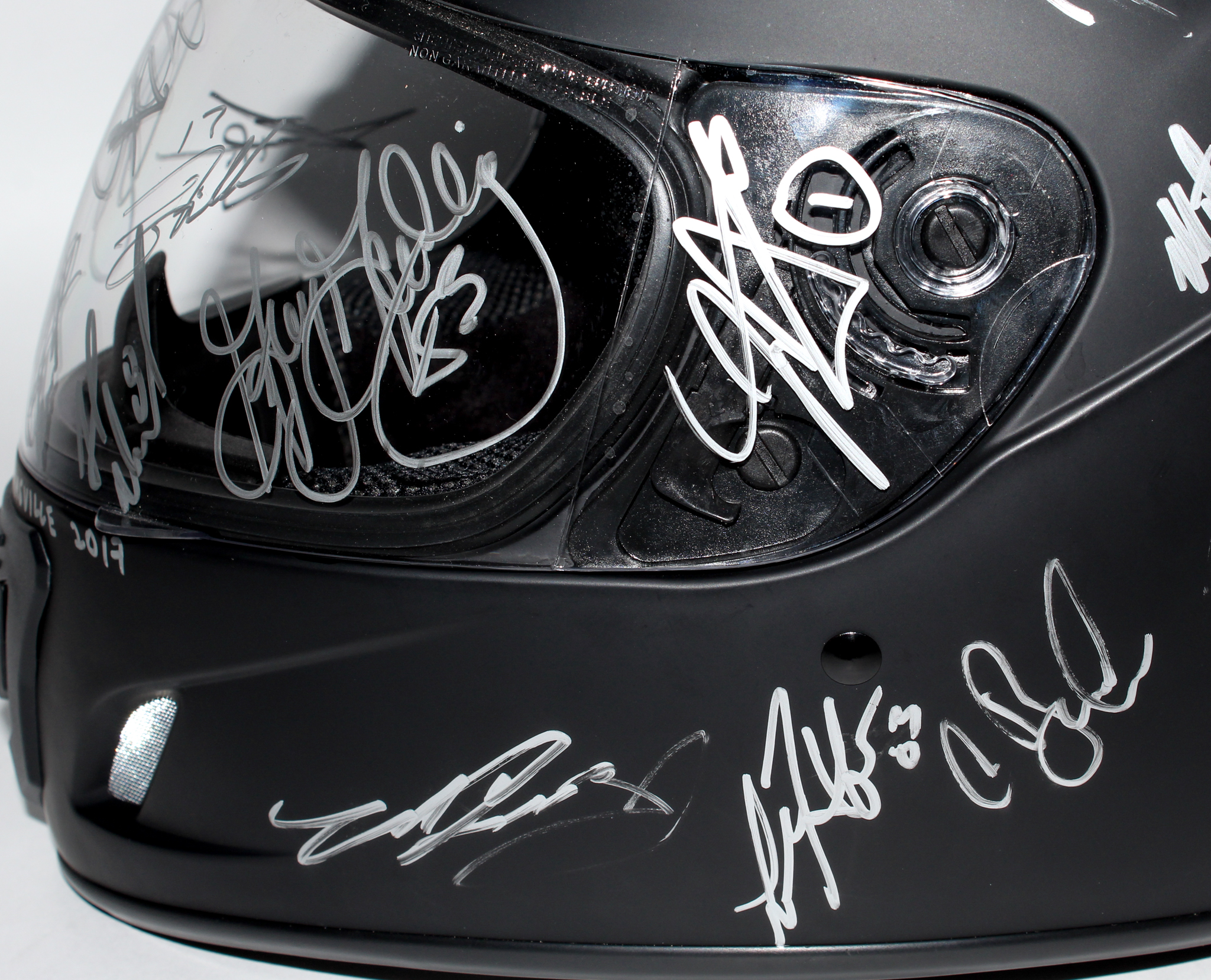 Full-Size Helmet Signed by (42) NASCAR Superstars with Dale Earnhardt ...