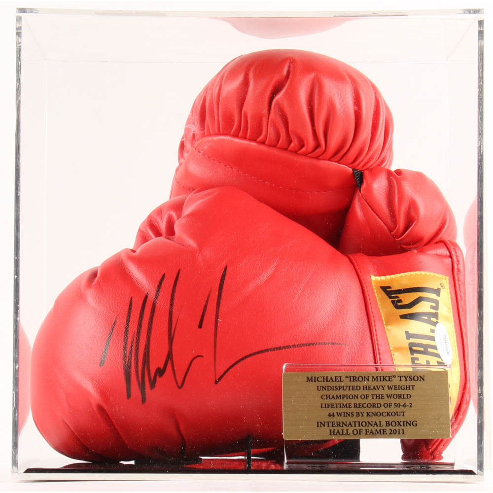 Gant De Boxe Everlast Rouge Signé Mike Tyson - Avec COA Et Hologramme - Neuf