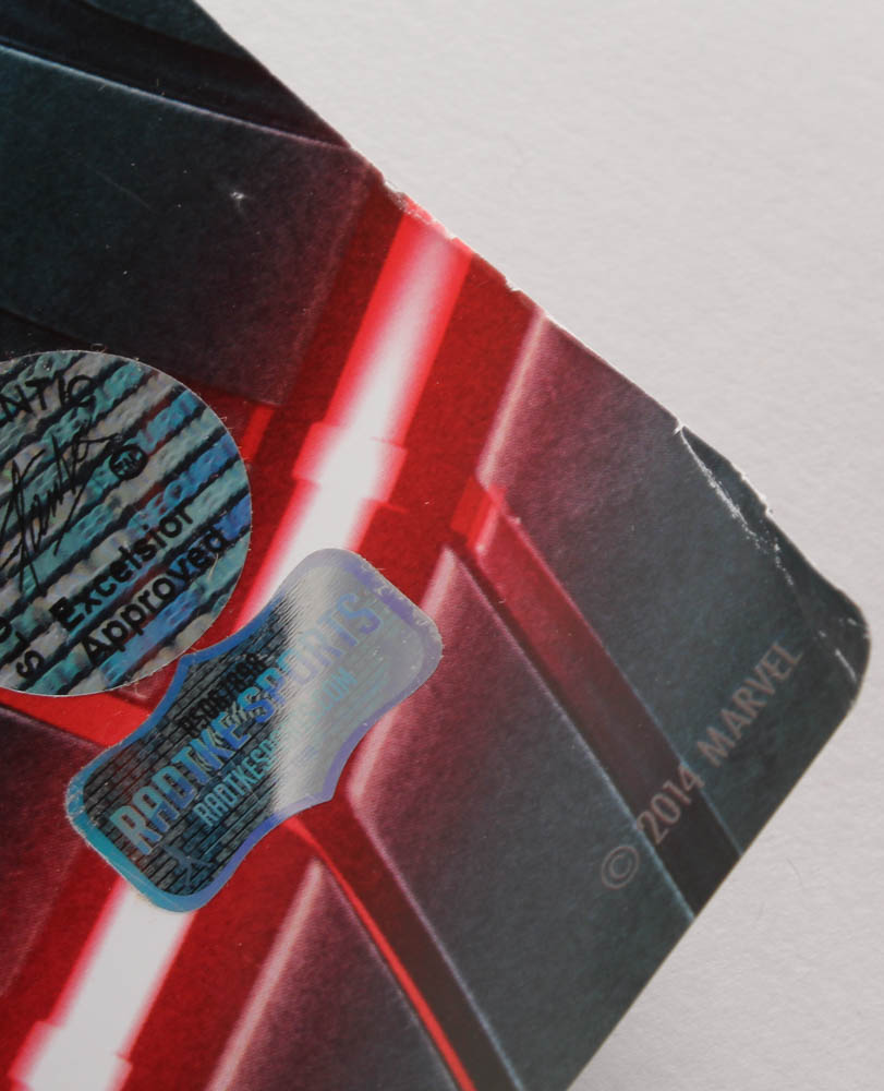 Stan Lee Signed "Avengers: Age of Ultron" 27x40 Movie Poster (Radtke COA & Lee Hologram) (Imperfect) at PristineAuction.com Stan Lee Signed "Avengers: Age of Ultron" 27x40 Movie Poster (Radtke COA & Lee Hologram) (Imperfect) at PristineAuction.com