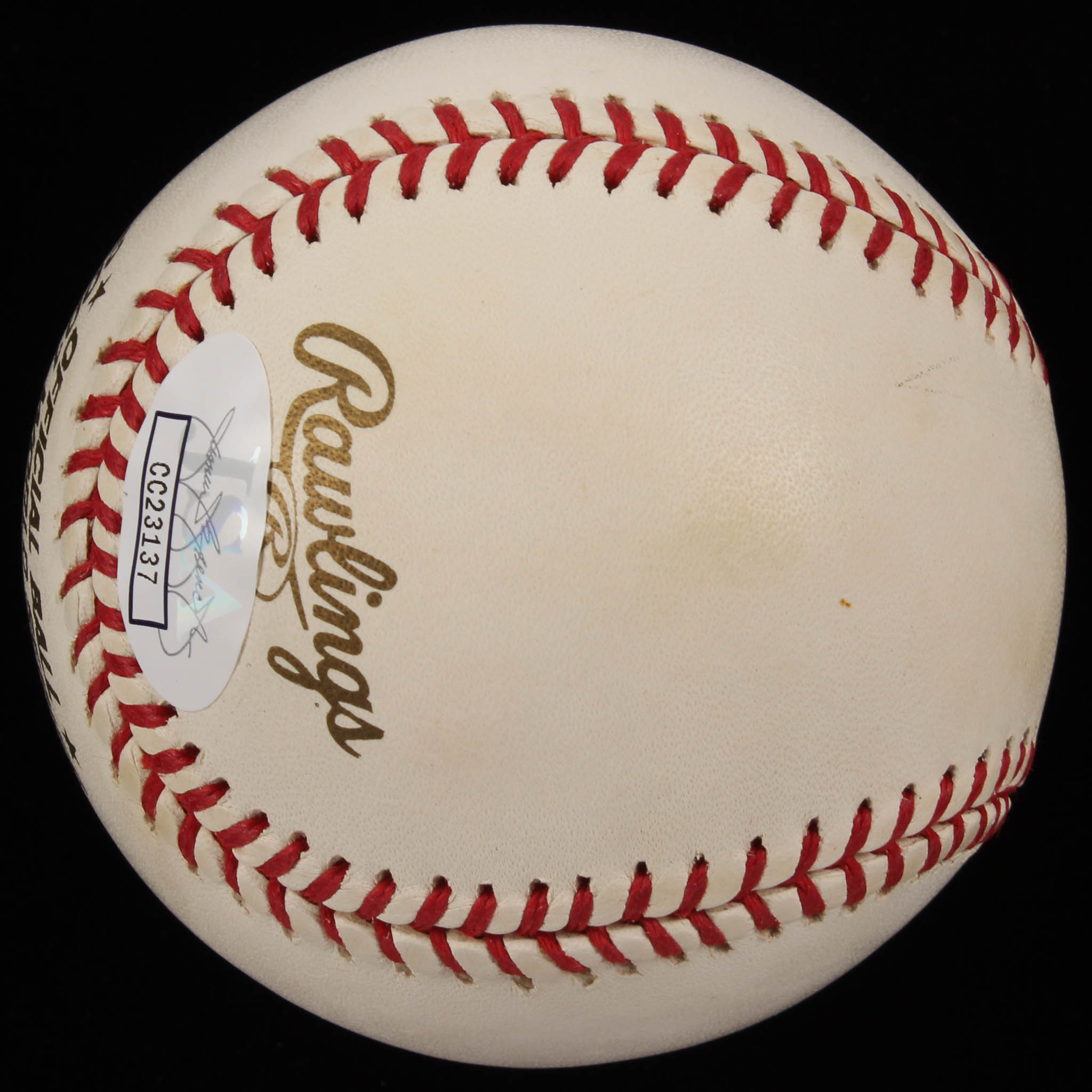 Luis Gonzalez Signed Official 2001 World Series Logo Baseball (JSA COA) at PristineAuction.com Luis Gonzalez Signed Official 2001 World Series Logo Baseball (JSA COA) at PristineAuction.com