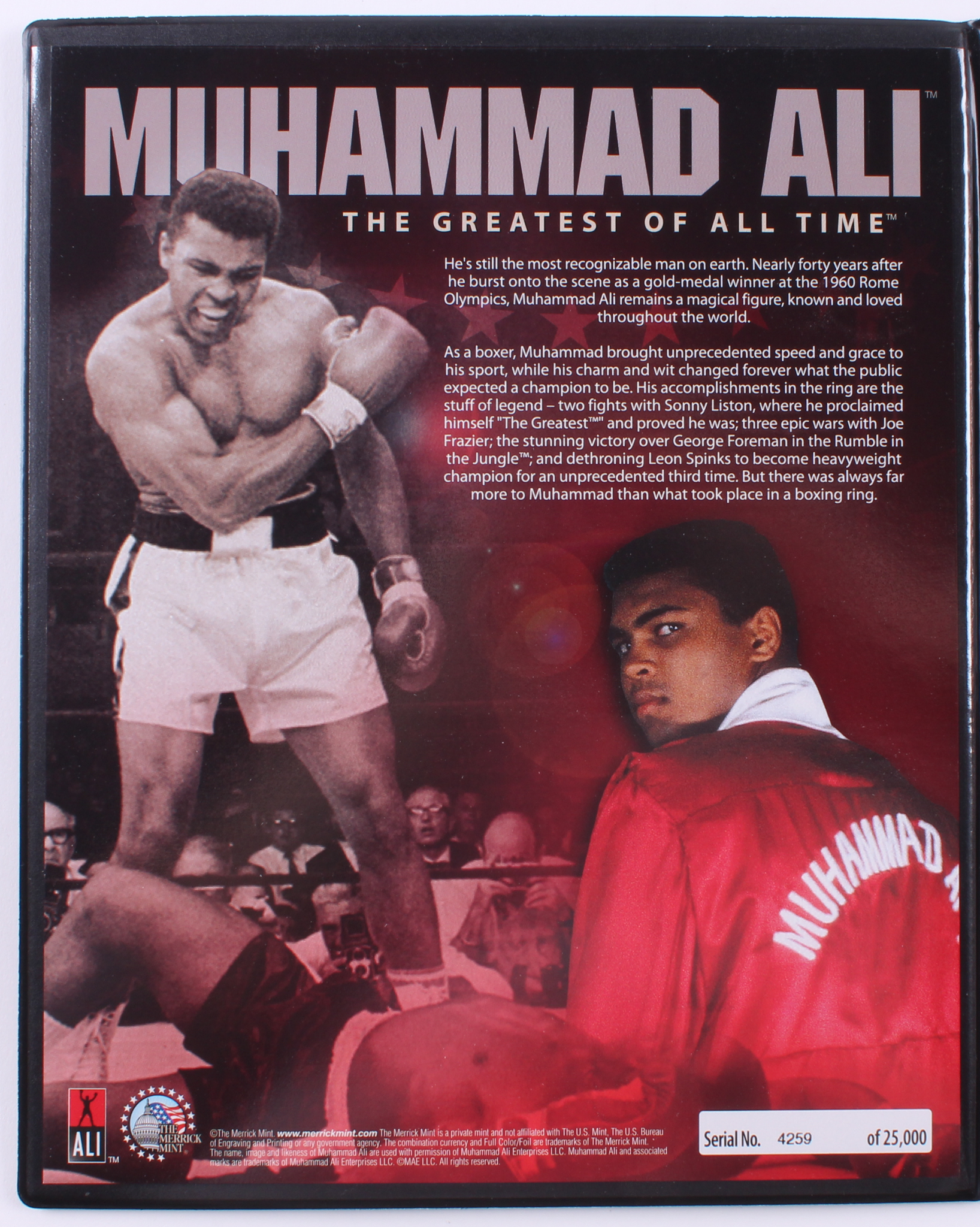 MUHAMMAD ALI Petruccio Art Legal Tender U.S. $2 Bill *OFFICIALLY