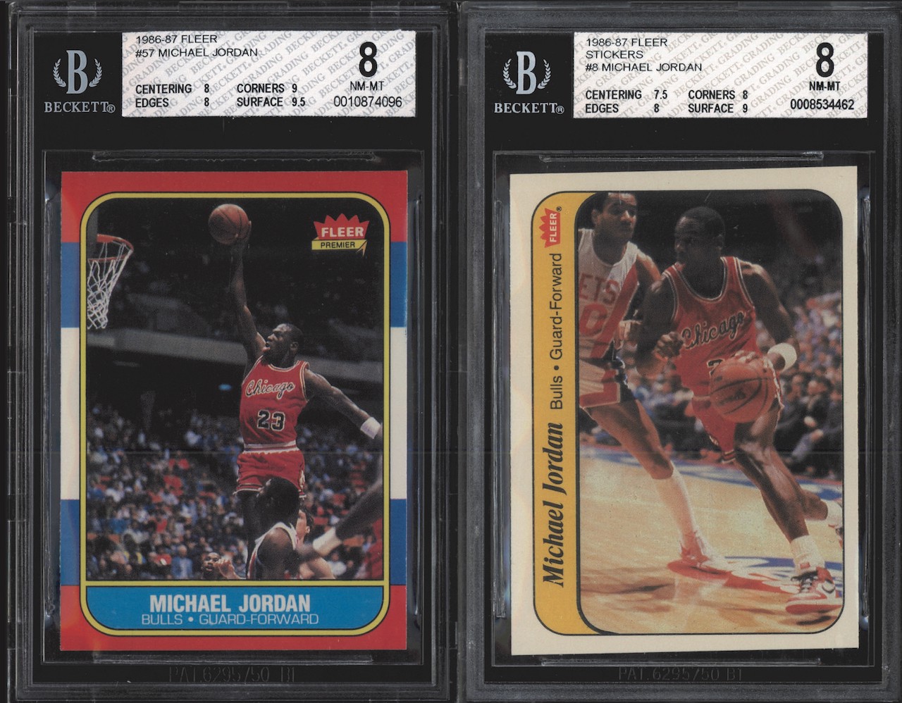 DOUBLE 1986-87 FLEER GRADED SET BREAK MYSTERY BOX – (5) MICHAEL JORDAN GRADED RC’s! at PristineAuction.com DOUBLE 1986-87 FLEER GRADED SET BREAK MYSTERY BOX – (5) MICHAEL JORDAN GRADED RC’s! at PristineAuction.com