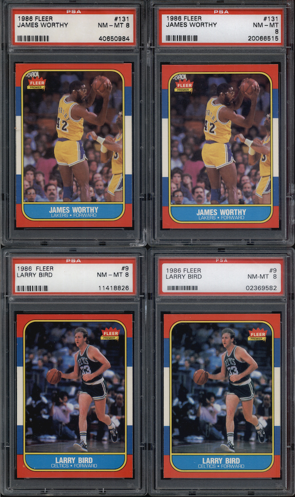 DOUBLE 1986-87 FLEER GRADED SET BREAK MYSTERY BOX – (5) MICHAEL JORDAN GRADED RC’s! at PristineAuction.com DOUBLE 1986-87 FLEER GRADED SET BREAK MYSTERY BOX – (5) MICHAEL JORDAN GRADED RC’s! at PristineAuction.com