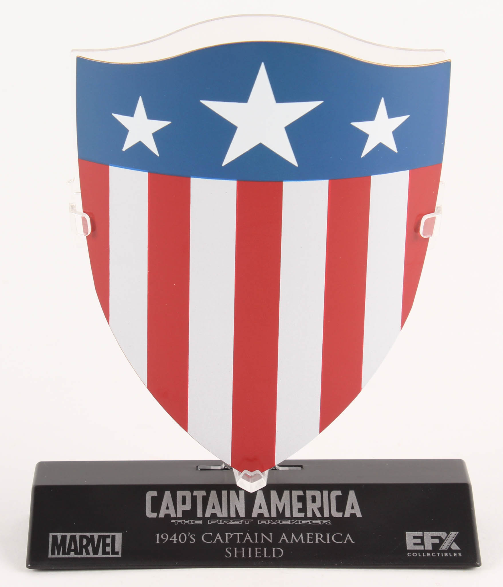 Captain America: The First Avenger Shield High Quality Metal Movie Prop Replica at PristineAuction.com Captain America: The First Avenger Shield High Quality Metal Movie Prop Replica at PristineAuction.com