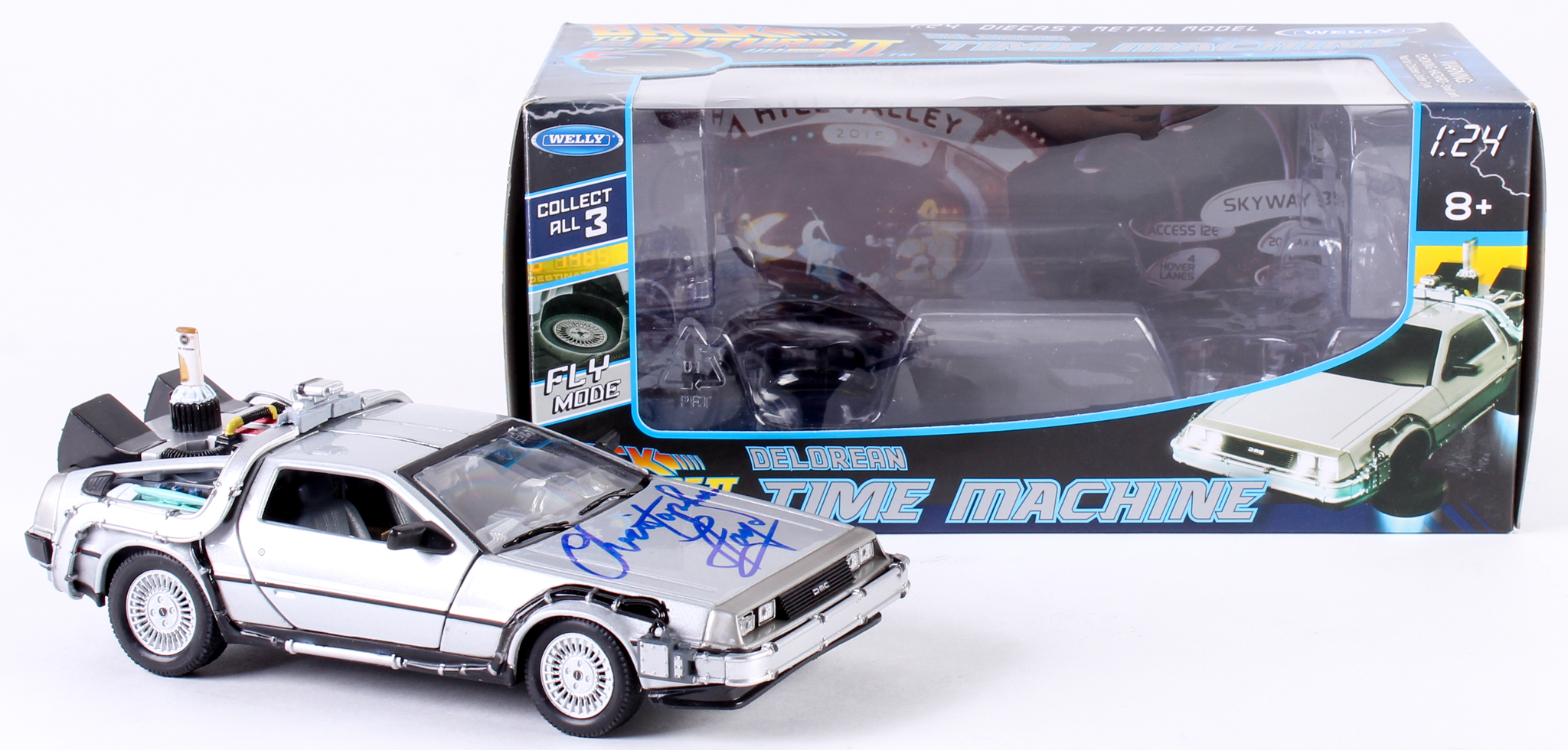 Christopher Lloyd Signed "Back to the Future Part II" DeLorean 1:24 Diecast Car (Beckett COA) at PristineAuction.com Christopher Lloyd Signed "Back to the Future Part II" DeLorean 1:24 Diecast Car (Beckett COA) at PristineAuction.com