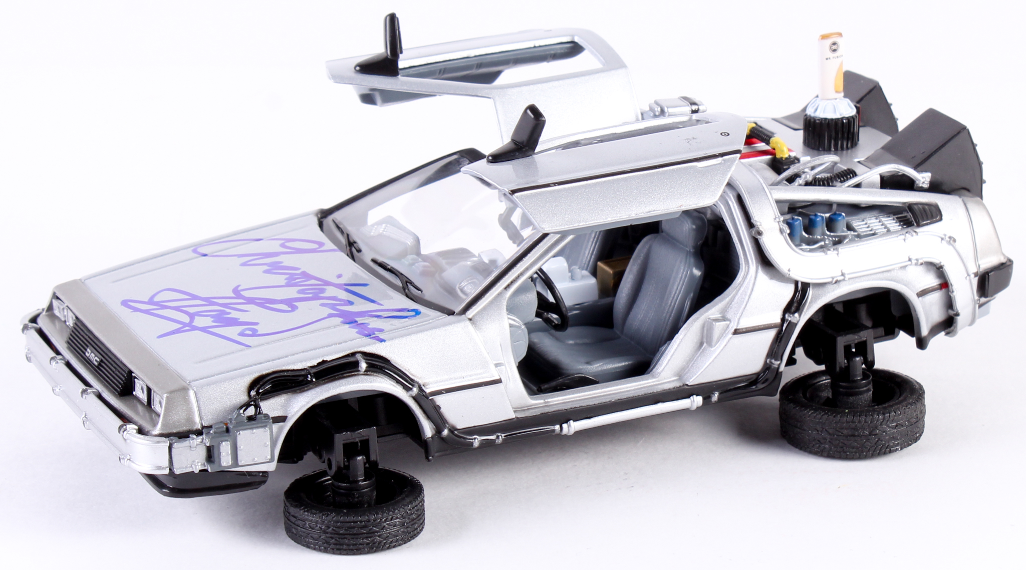Christopher Lloyd Signed "Back to the Future Part II" DeLorean 1:24 Diecast Car (Beckett COA) at PristineAuction.com Christopher Lloyd Signed "Back to the Future Part II" DeLorean 1:24 Diecast Car (Beckett COA) at PristineAuction.com
