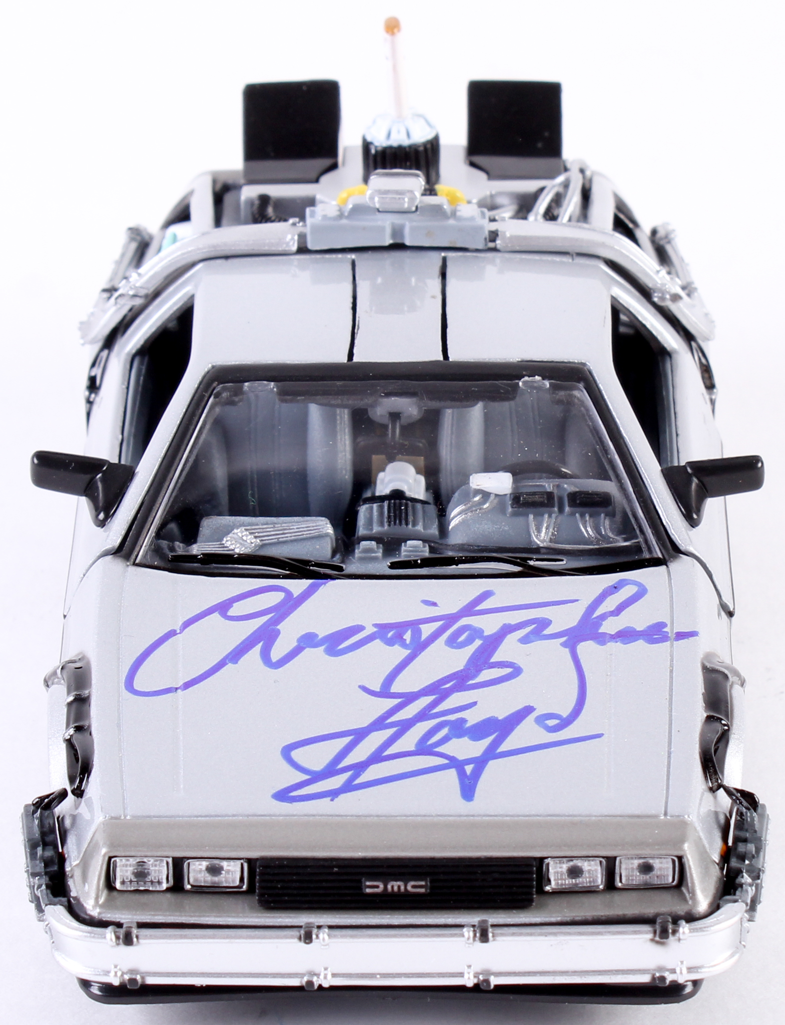 Christopher Lloyd Signed "Back to the Future Part II" DeLorean 1:24 Diecast Car (Beckett COA) at PristineAuction.com Christopher Lloyd Signed "Back to the Future Part II" DeLorean 1:24 Diecast Car (Beckett COA) at PristineAuction.com