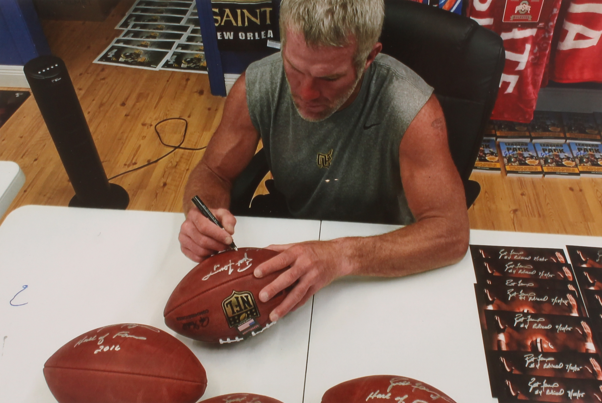 Brett Favre Signed Wilson "The Duke" Official NFL Game Ball Inscribed "Hall of Fame 2016" (Radtke COA) at PristineAuction.com Brett Favre Signed Wilson "The Duke" Official NFL Game Ball Inscribed "Hall of Fame 2016" (Radtke COA) at PristineAuction.com