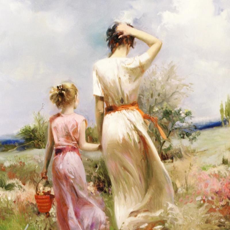 "Tuscan Stroll" Numbered LE 12x12 Giclee on Canvas by Pino (PA) at PristineAuction.com "Tuscan Stroll" Numbered LE 12x12 Giclee on Canvas by Pino (PA) at PristineAuction.com