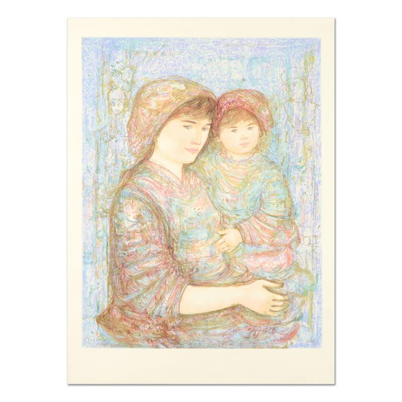 "Naomi" LE 29x41 Lithograph on Paper by Edna Hibel (Artova) at PristineAuction.com "Naomi" LE 29x41 Lithograph on Paper by Edna Hibel (Artova) at PristineAuction.com