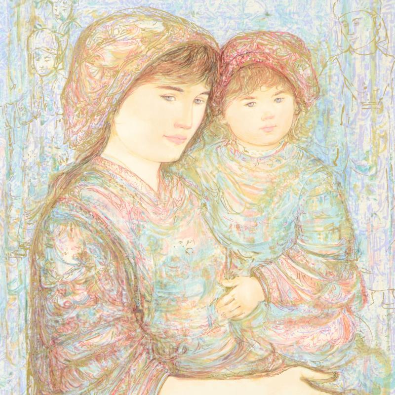 "Naomi" LE 29x41 Lithograph on Paper by Edna Hibel (Artova) at PristineAuction.com "Naomi" LE 29x41 Lithograph on Paper by Edna Hibel (Artova) at PristineAuction.com