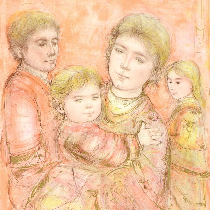 "Portrait of a Family" LE 31x45 Lithograph by Edna Hibel (Artova) (Disclaimer) at PristineAuction.com "Portrait of a Family" LE 31x45 Lithograph by Edna Hibel (Artova) (Disclaimer) at PristineAuction.com