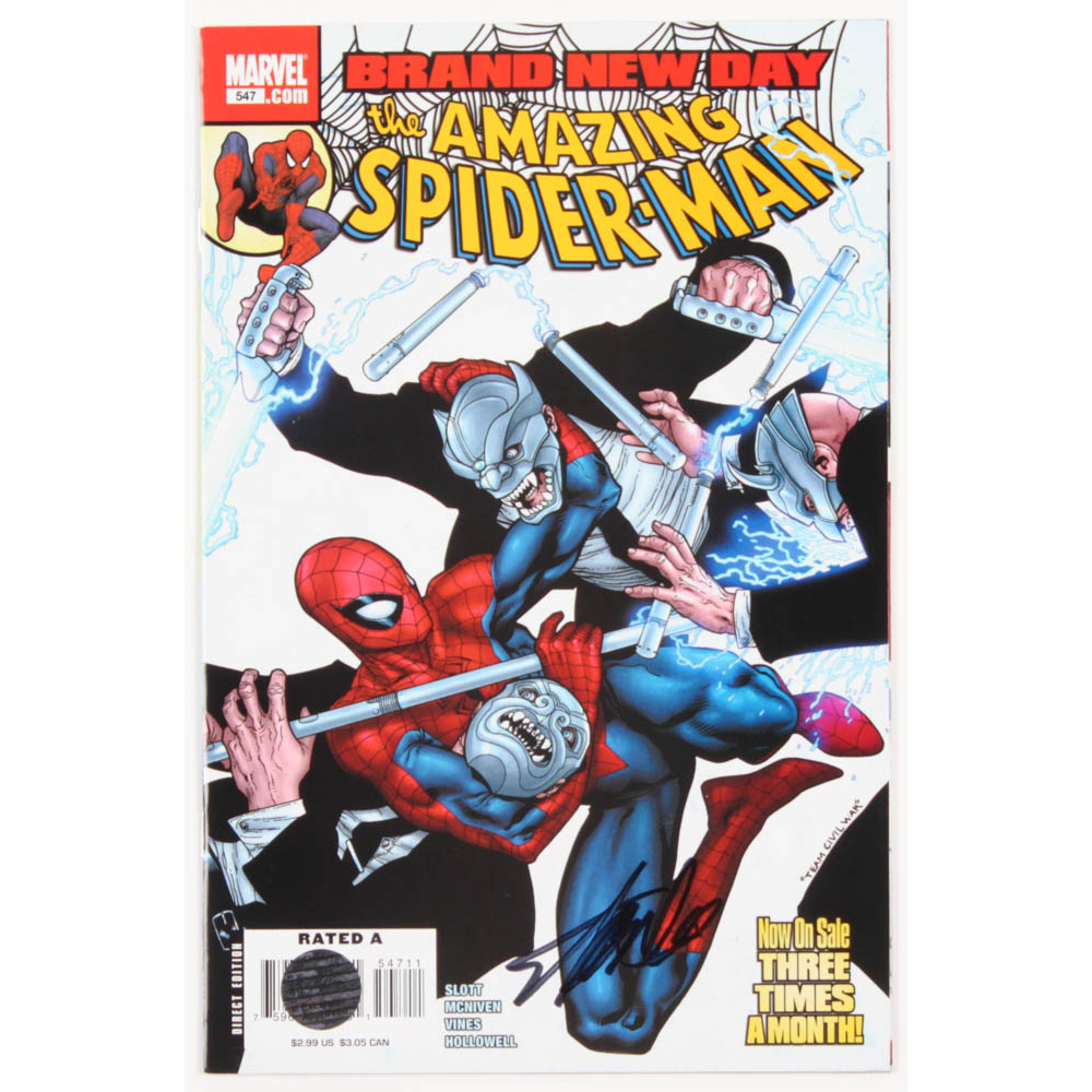 Stan Lee Signed 2008 "The Amazing SpiderMan" Issue 547 Direct Edition