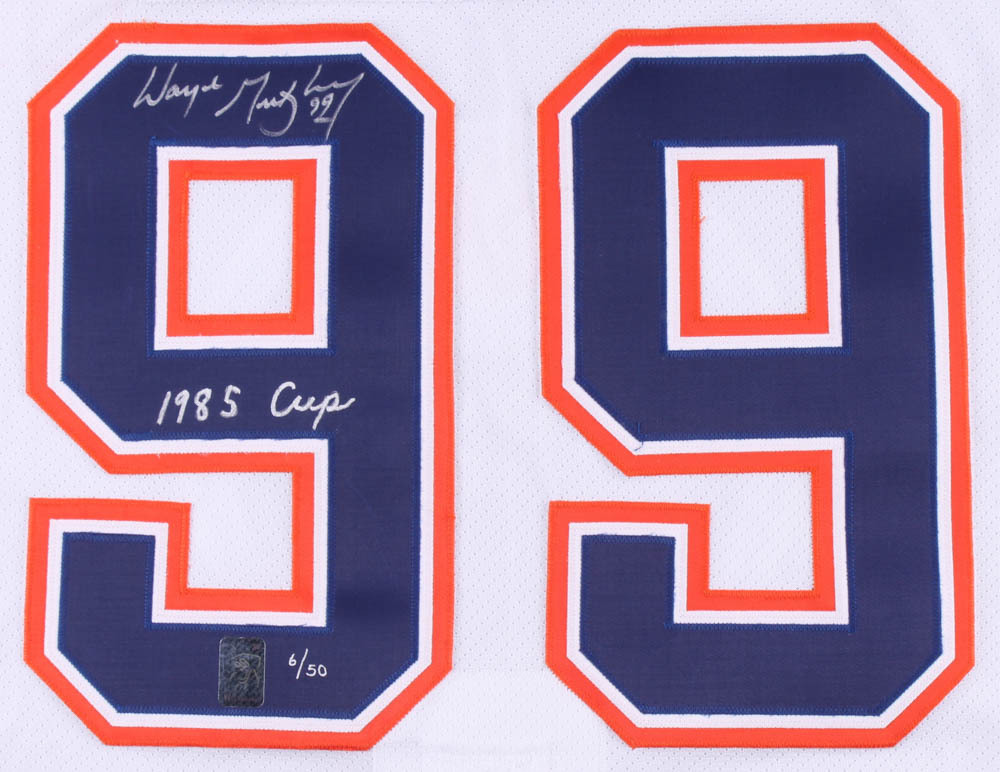 Set of (4) Wayne Gretzky Signed LE Oilers CCM Jerseys with Cup Championship Inscriptions - One Inscribed from Each Championship #/50 (Gretzky COA) at PristineAuction.com Set of (4) Wayne Gretzky Signed LE Oilers CCM Jerseys with Cup Championship Inscriptions - One Inscribed from Each Championship #/50 (Gretzky COA) at PristineAuction.com