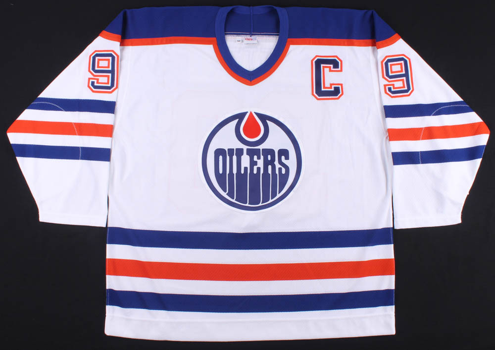 Set of (4) Wayne Gretzky Signed LE Oilers CCM Jerseys with Cup Championship Inscriptions - One Inscribed from Each Championship #/50 (Gretzky COA) at PristineAuction.com Set of (4) Wayne Gretzky Signed LE Oilers CCM Jerseys with Cup Championship Inscriptions - One Inscribed from Each Championship #/50 (Gretzky COA) at PristineAuction.com