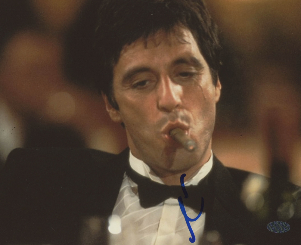 Al Pacino Signed "Scarface" 8x10 Photo (Leaf COA) | Pristine Auction