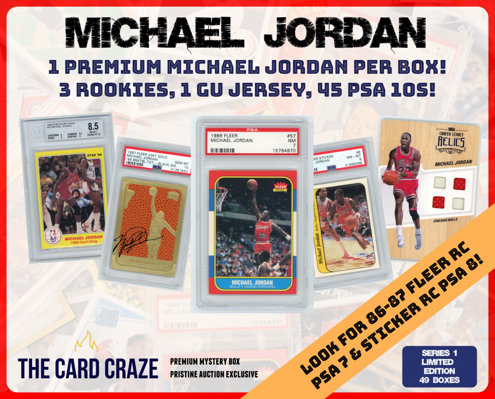 The Card Craze Michael Jordan Premium Basketball Card Mystery Box (1