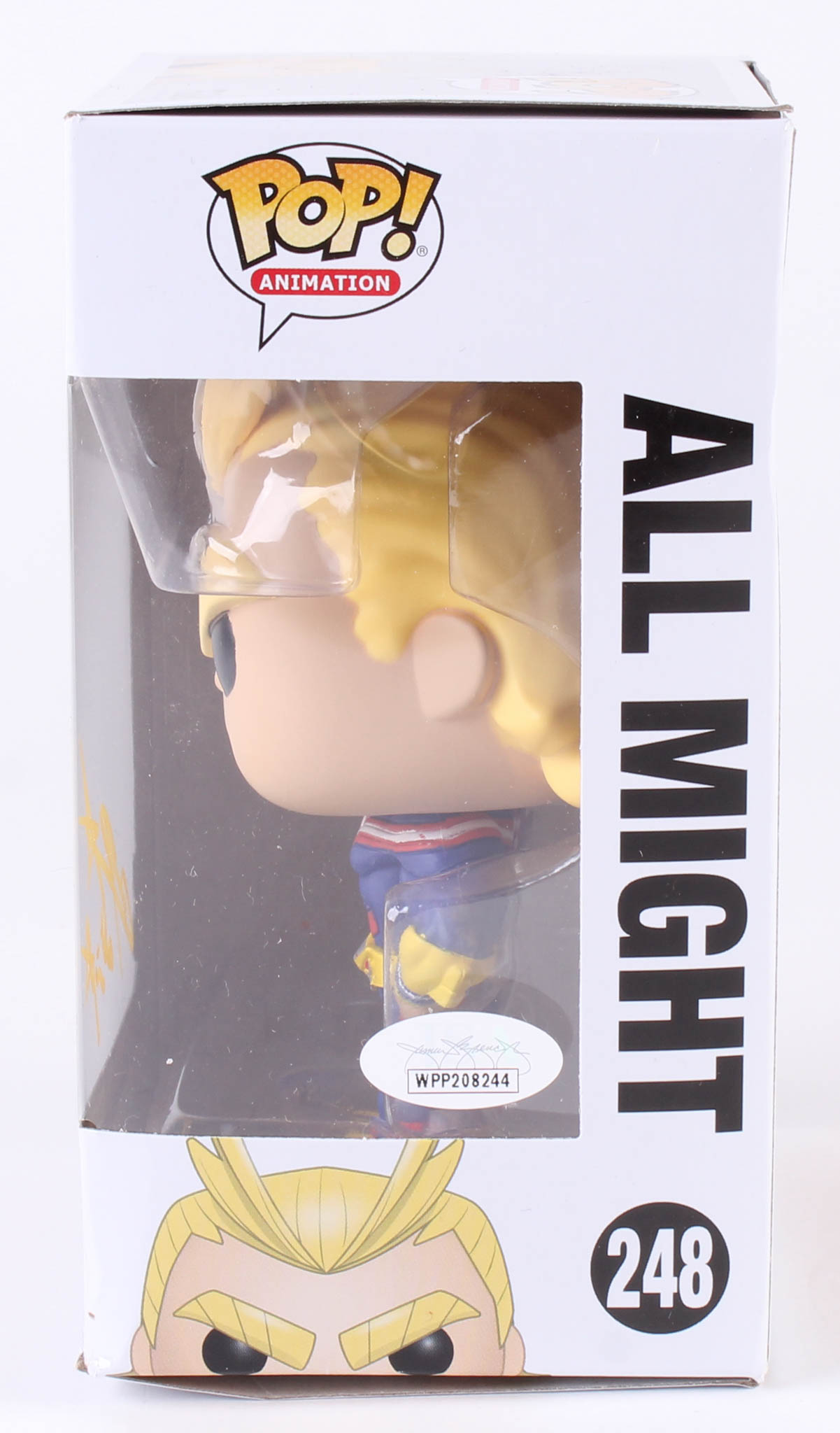 Christopher Sabat Signed "My Hero Academia" All Might #248 Funko Pop! Vinyl Figure Inscribed "All Might" (JSA COA) at PristineAuction.com Christopher Sabat Signed "My Hero Academia" All Might #248 Funko Pop! Vinyl Figure Inscribed "All Might" (JSA COA) at PristineAuction.com