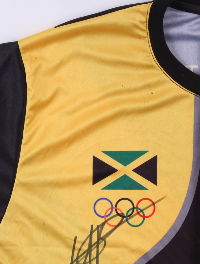 Usain Bolt Signed Rio 2016 Olympics Team Jamaica Jersey (JSA COA) at PristineAuction.com Usain Bolt Signed Rio 2016 Olympics Team Jamaica Jersey (JSA COA) at PristineAuction.com