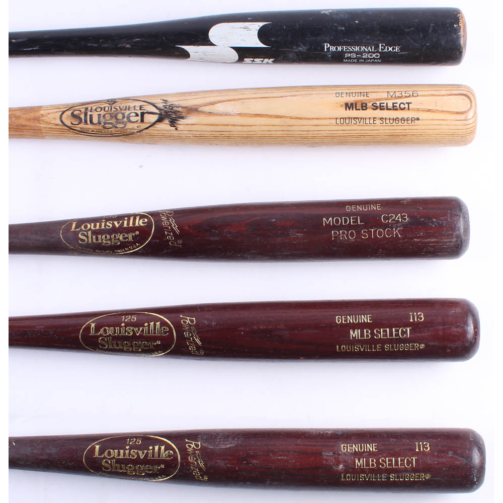 Lot of (5) Assorted GameUsed Baseball Bats Pristine Auction