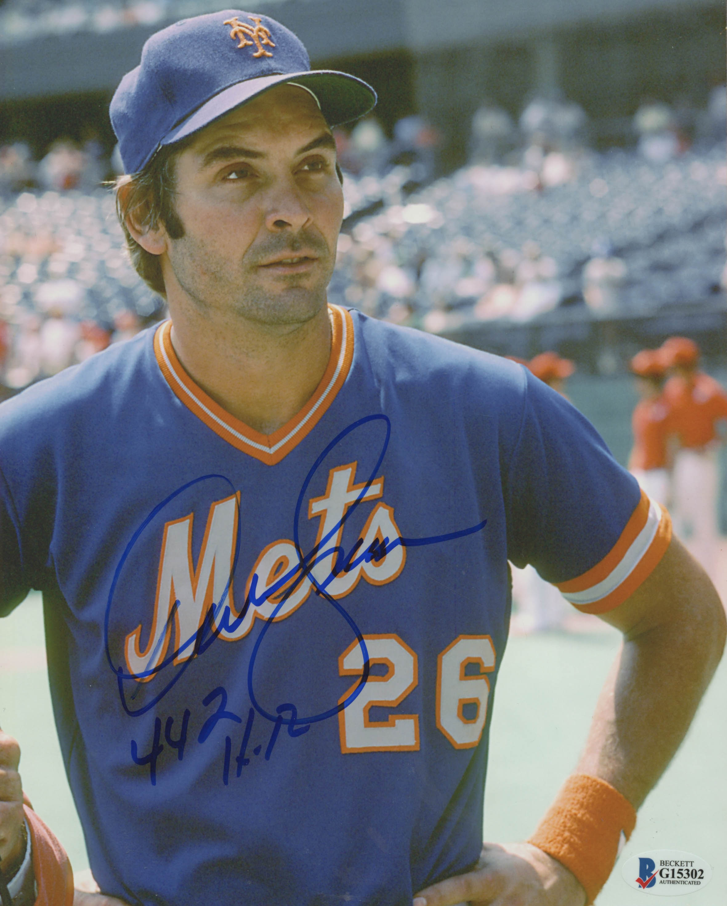 Dave Kingman Signed New York Mets 8x10 Photo Inscribed "442 HR" (Beckett COA) at PristineAuction.com Dave Kingman Signed New York Mets 8x10 Photo Inscribed "442 HR" (Beckett COA) at PristineAuction.com