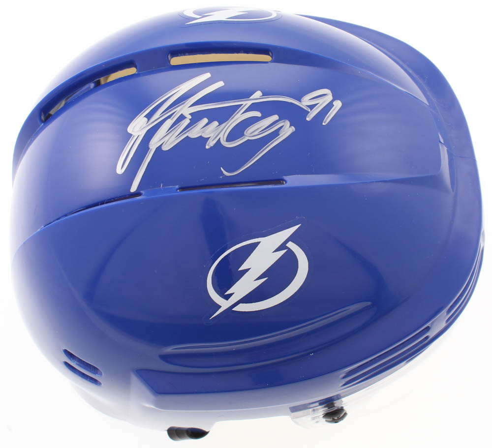 Steven Stamkos Signed Tampa Bay Lightning Mini Helmet (AJ Sports World COA) at PristineAuction.com Steven Stamkos Signed Tampa Bay Lightning Mini Helmet (AJ Sports World COA) at PristineAuction.com