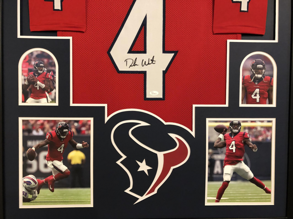 Deshaun Watson Signed 35x43 Custom Framed Jersey (JSA COA) | Pristine Auction