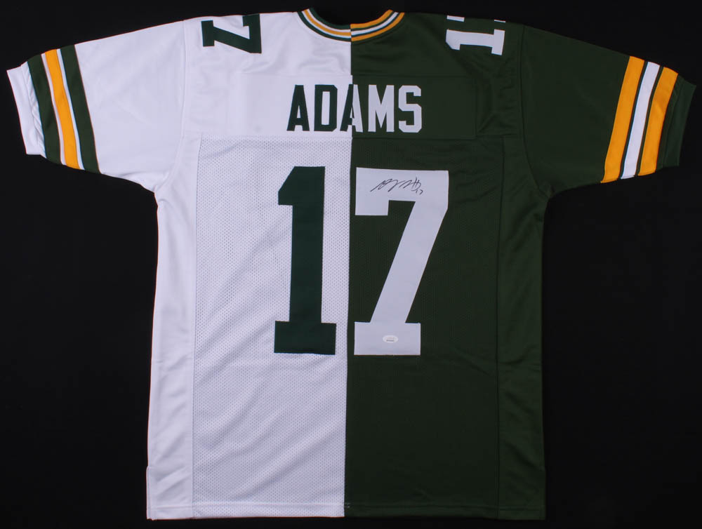 Davante Adams Signed Green Bay Packers Home / Away Split Jersey (JSA COA) at PristineAuction.com Davante Adams Signed Green Bay Packers Home / Away Split Jersey (JSA COA) at PristineAuction.com