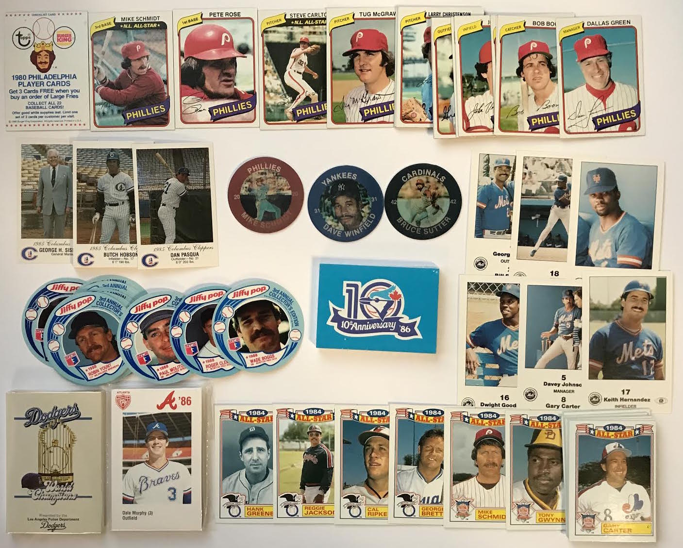 Lot of (16) Complete Regional Sets with (22) 1979 Topps NYY Burger King, (30) 1990 Post Cereal Set with Ken Griffey Jr., (22) 1979 Topps Phillies Burger King at PristineAuction.com Lot of (16) Complete Regional Sets with (22) 1979 Topps NYY Burger King, (30) 1990 Post Cereal Set with Ken Griffey Jr., (22) 1979 Topps Phillies Burger King at PristineAuction.com