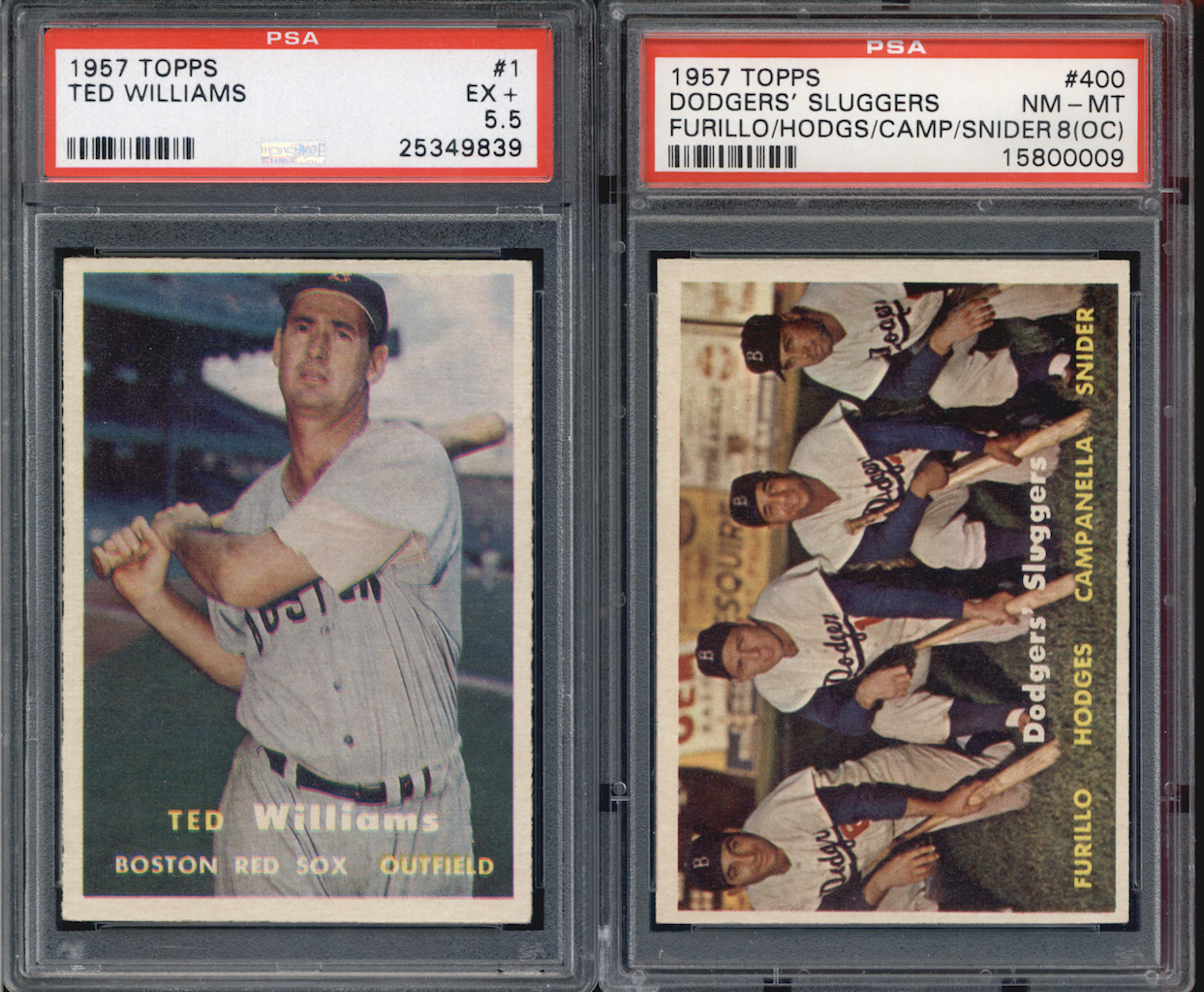 1957 TOPPS BASEBALL GRADED SET BREAK! - Mystery Box - (2 or 3) GRADED Cards Per Pack! at PristineAuction.com 1957 TOPPS BASEBALL GRADED SET BREAK! - Mystery Box - (2 or 3) GRADED Cards Per Pack! at PristineAuction.com