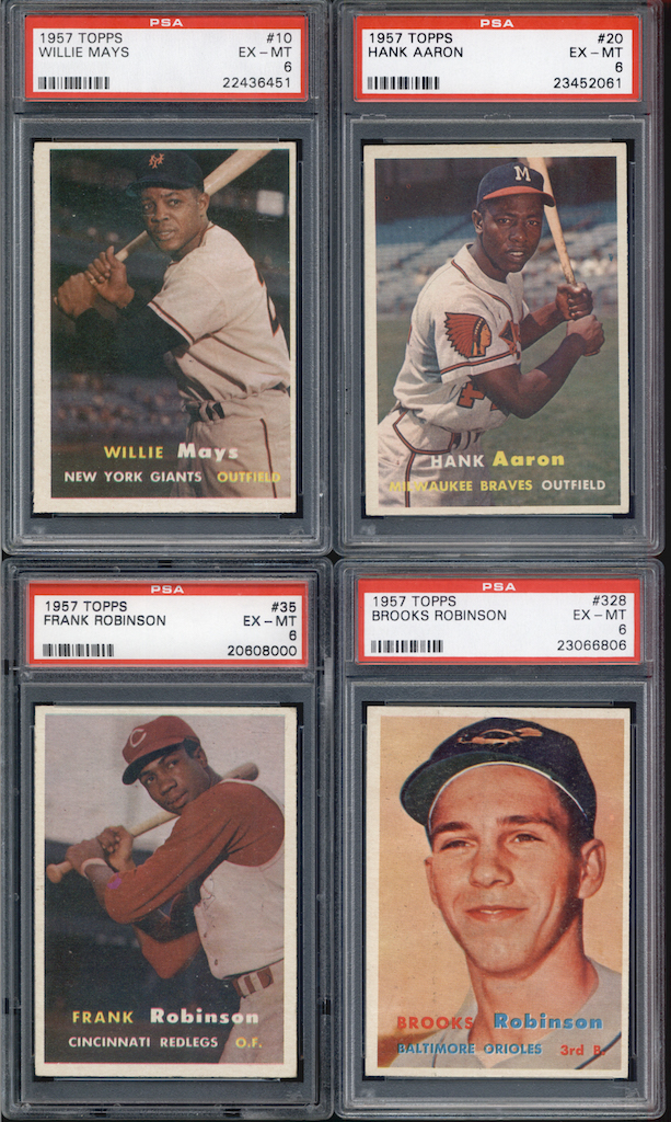 1957 TOPPS BASEBALL GRADED SET BREAK! - Mystery Box - (2 or 3) GRADED Cards Per Pack! at PristineAuction.com 1957 TOPPS BASEBALL GRADED SET BREAK! - Mystery Box - (2 or 3) GRADED Cards Per Pack! at PristineAuction.com