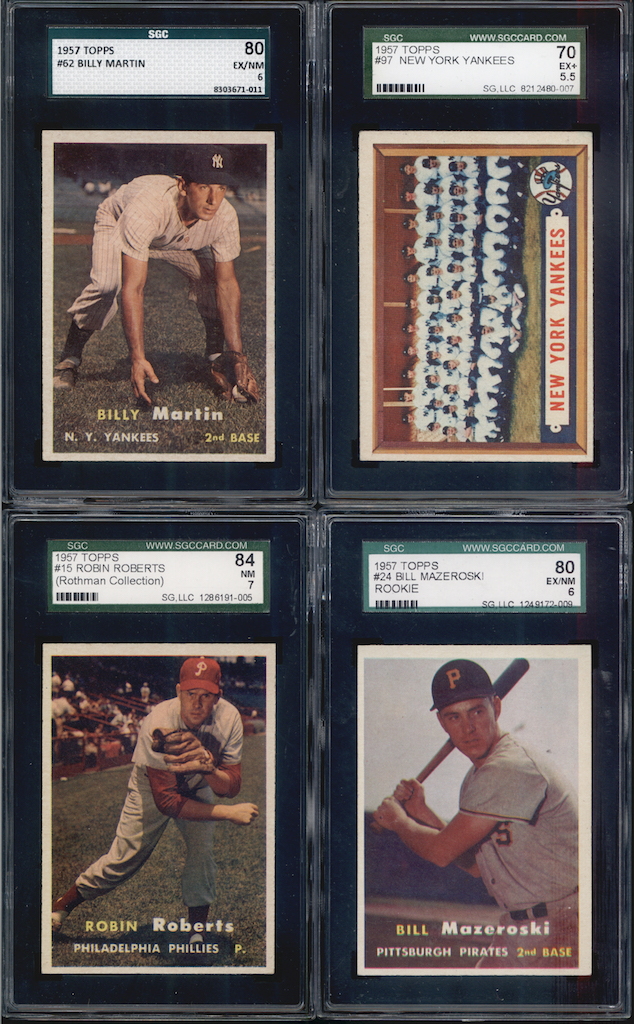 1957 TOPPS BASEBALL GRADED SET BREAK! - Mystery Box - (2 or 3) GRADED Cards Per Pack! at PristineAuction.com 1957 TOPPS BASEBALL GRADED SET BREAK! - Mystery Box - (2 or 3) GRADED Cards Per Pack! at PristineAuction.com