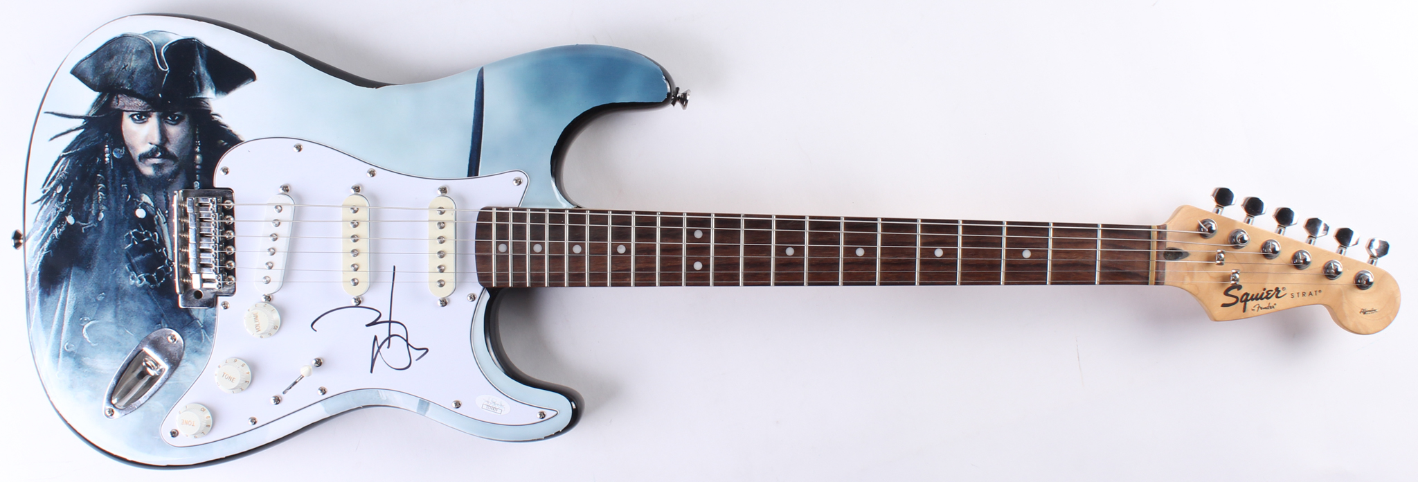 Johnny Depp Signed Full-Size Custom Electric Guitar (JSA Hologram) at PristineAuction.com Johnny Depp Signed Full-Size Custom Electric Guitar (JSA Hologram) at PristineAuction.com