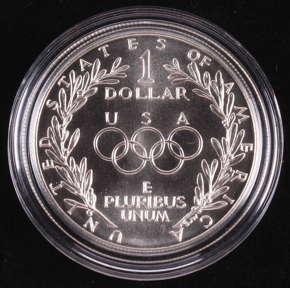 1988 Olympic United States Mint Proof Silver Dollar with Case