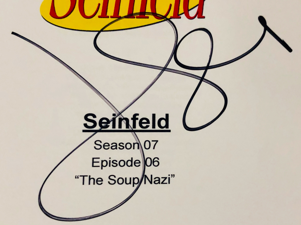 Jerry Seinfeld Signed 