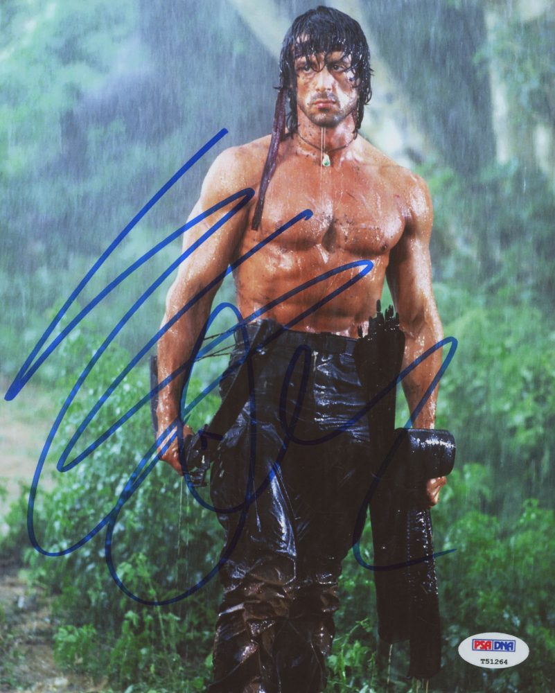 Sylvester Stallone Signed 