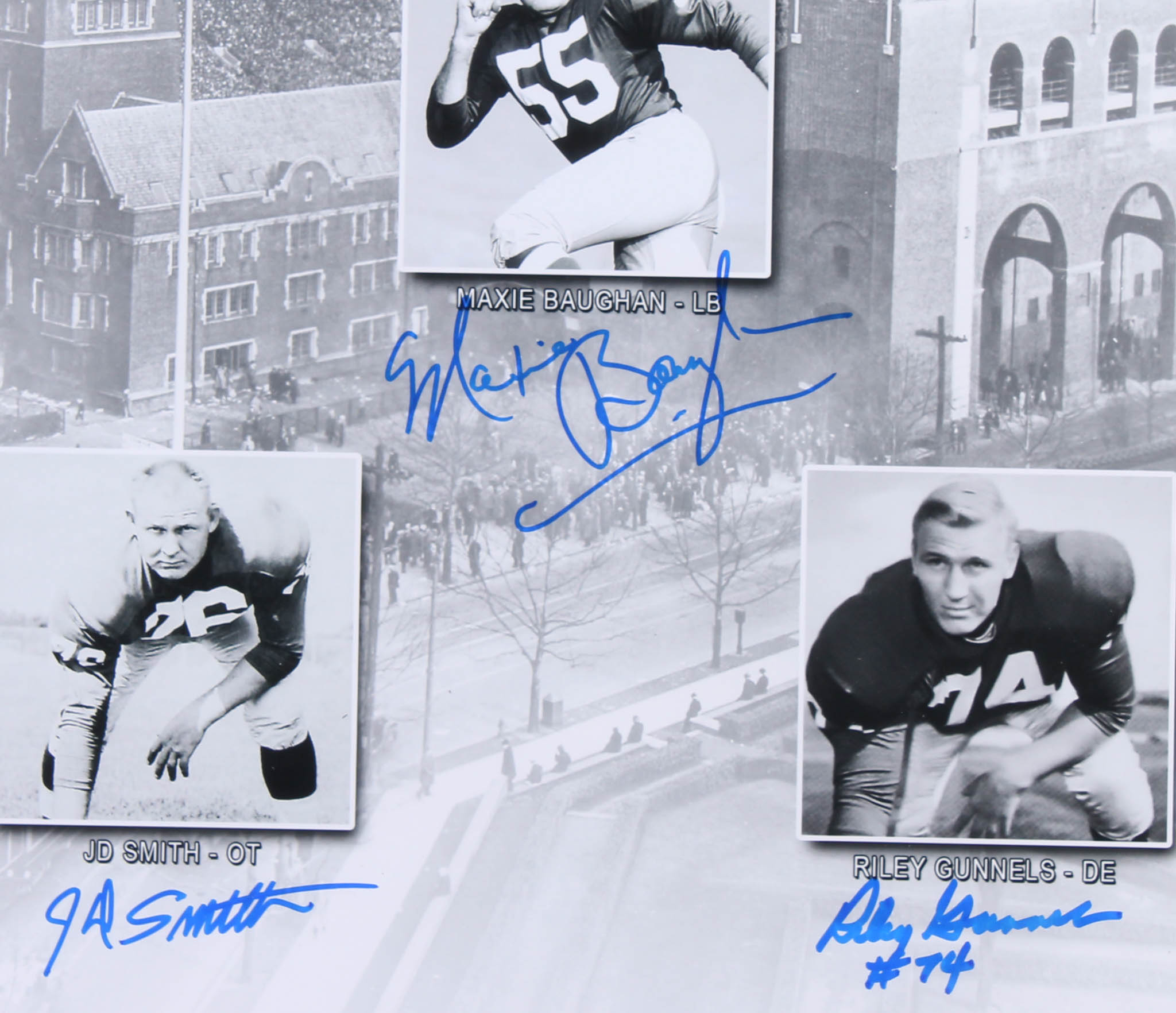 "1960 NFL Champions: Philadelphia Eagles" 21.5x25.5 LE Custom Framed Photo Display Signed by (7) with J. D. Smith, Maxie Baughan, Billy Ray Barnes (JSA COA) at PristineAuction.com "1960 NFL Champions: Philadelphia Eagles" 21.5x25.5 LE Custom Framed Photo Display Signed by (7) with J. D. Smith, Maxie Baughan, Billy Ray Barnes (JSA COA) at PristineAuction.com