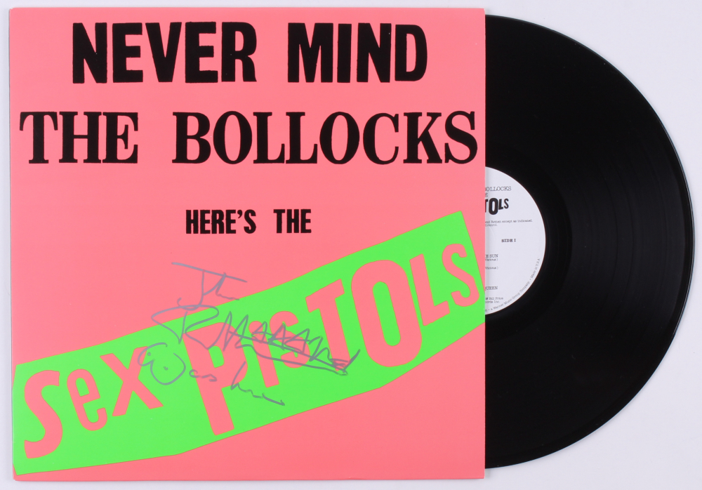 Johnny Rotten Signed The Sex Pistols Never Mind The Bollocks Here s 