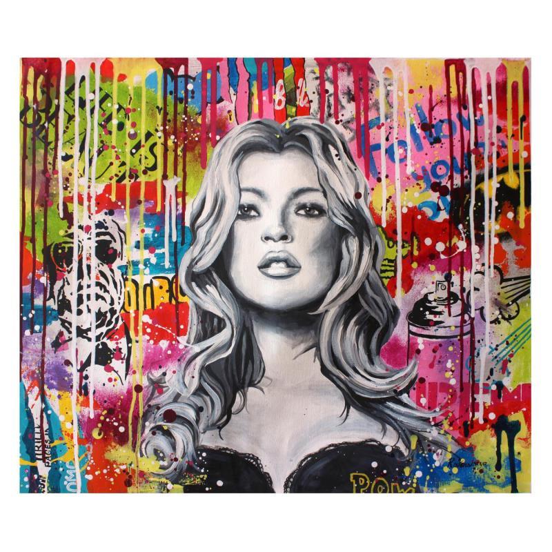 Nastya Rovenskaya Signed "LIFE IS BEAUTIFUL" 24x20 Original Acrylic on ...