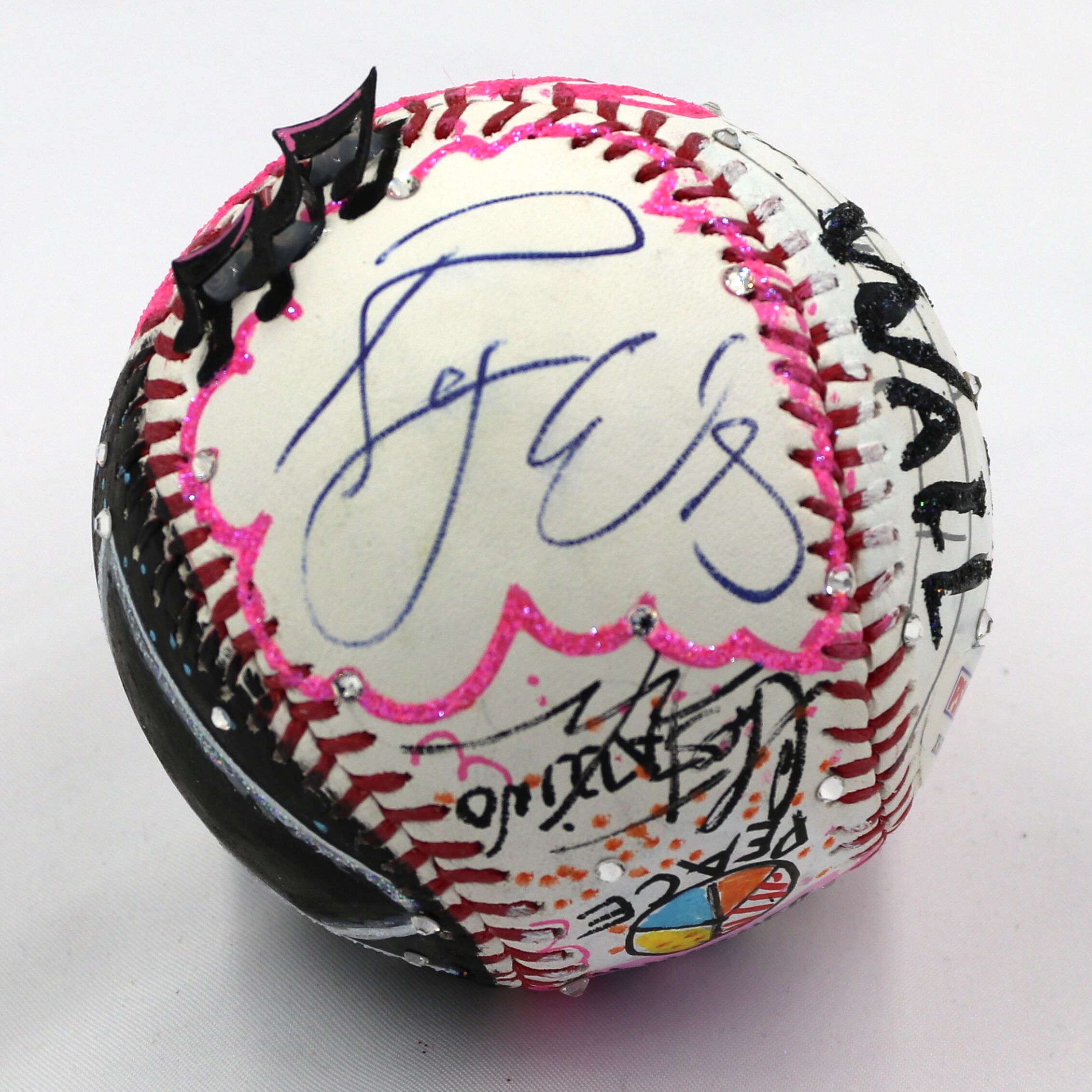 Roger Waters Signed Pink Floyd Baseball Hand-Painted by Charles Fazzino (PSA COA & Museum Editions COA) at PristineAuction.com Roger Waters Signed Pink Floyd Baseball Hand-Painted by Charles Fazzino (PSA COA & Museum Editions COA) at PristineAuction.com