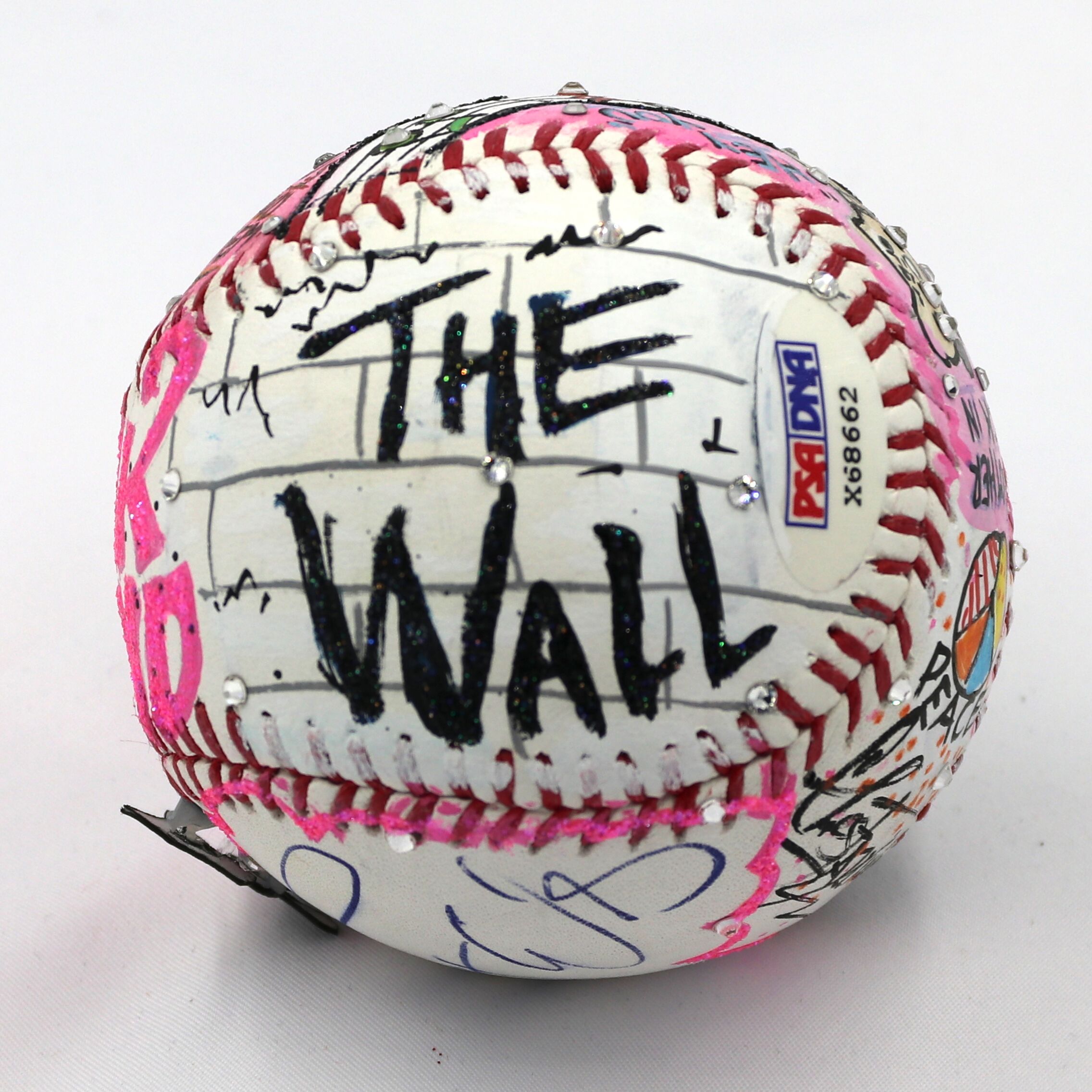 Roger Waters Signed Pink Floyd Baseball Hand-Painted by Charles Fazzino (PSA COA & Museum Editions COA) at PristineAuction.com Roger Waters Signed Pink Floyd Baseball Hand-Painted by Charles Fazzino (PSA COA & Museum Editions COA) at PristineAuction.com