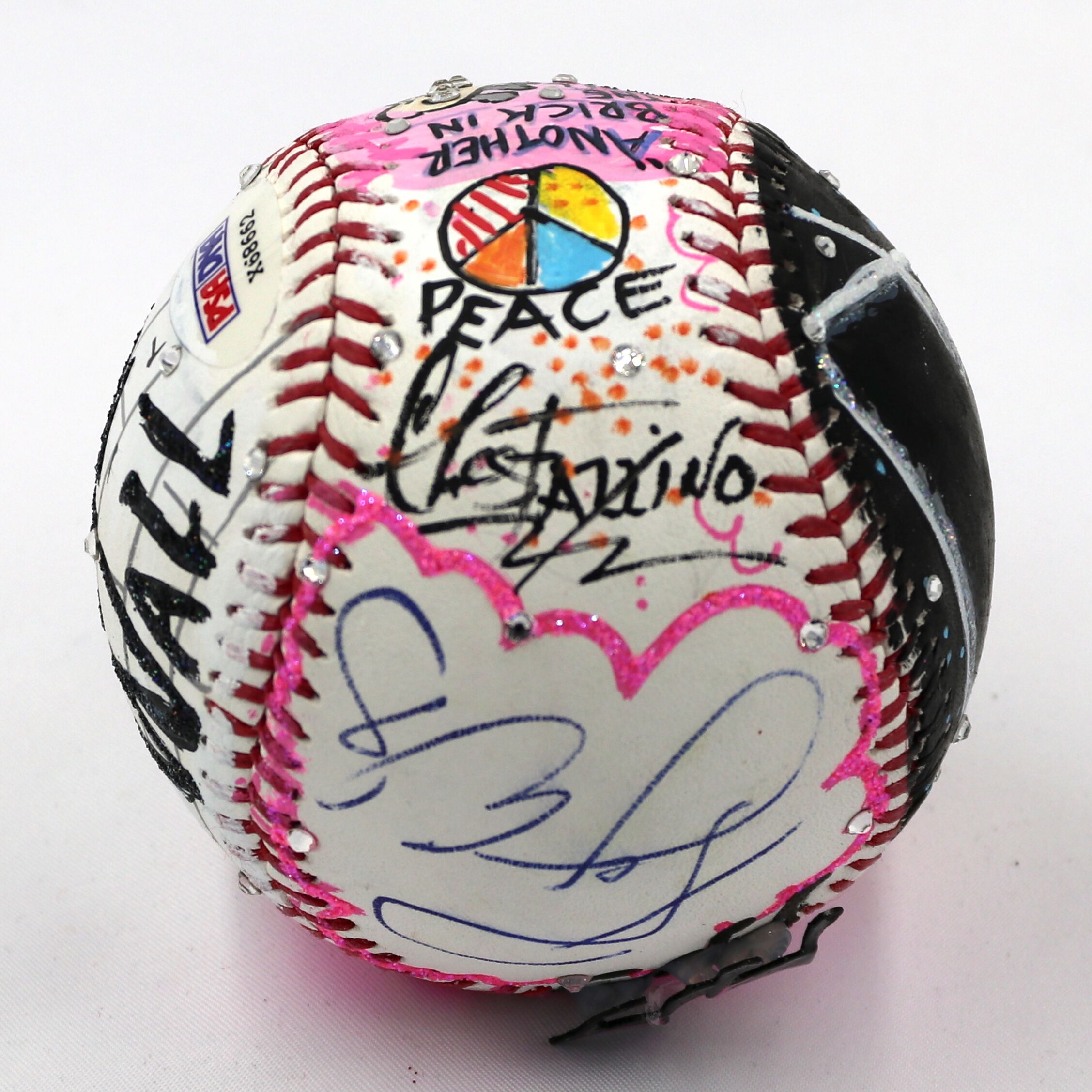 Roger Waters Signed Pink Floyd Baseball Hand-Painted by Charles Fazzino (PSA COA & Museum Editions COA) at PristineAuction.com Roger Waters Signed Pink Floyd Baseball Hand-Painted by Charles Fazzino (PSA COA & Museum Editions COA) at PristineAuction.com