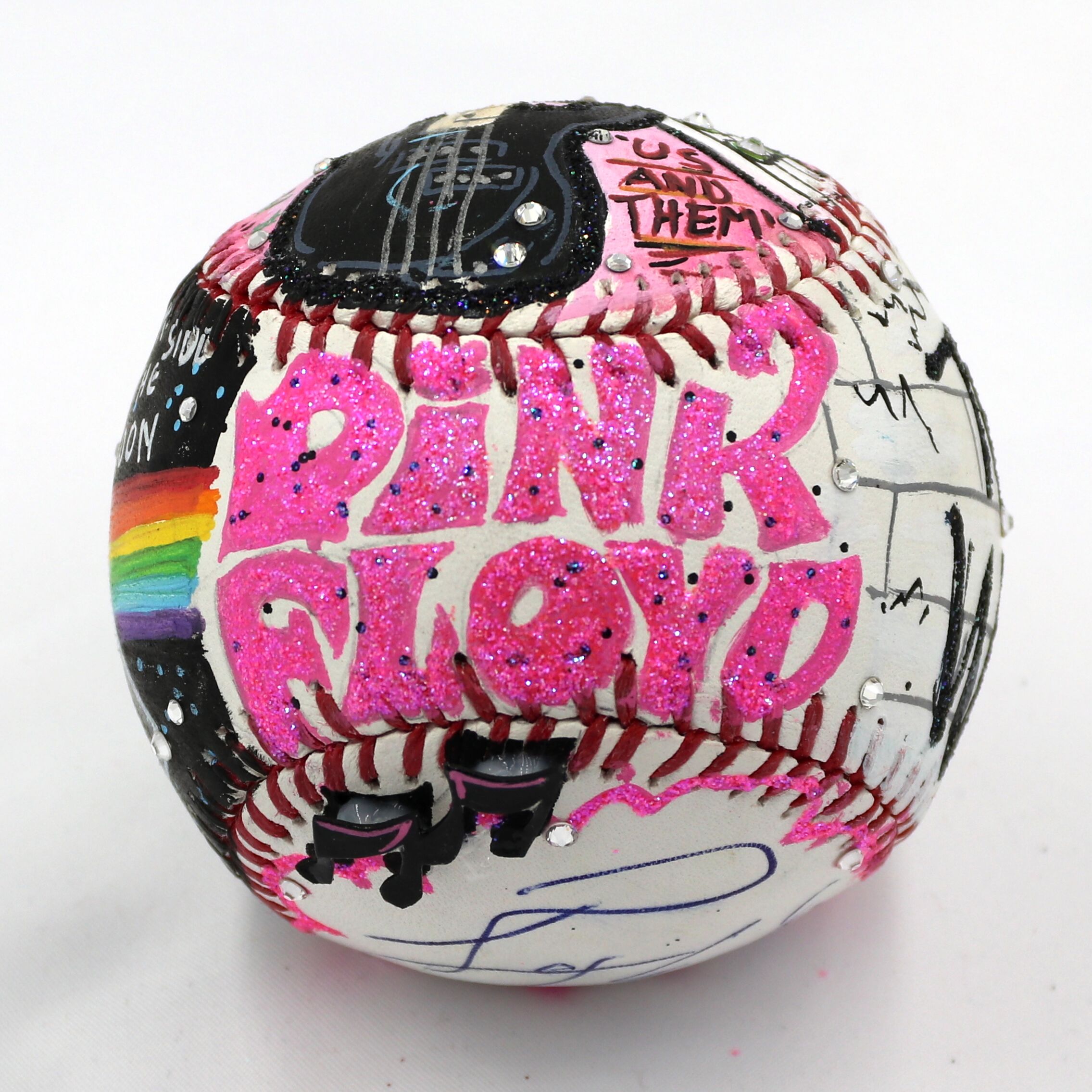 Roger Waters Signed Pink Floyd Baseball Hand-Painted by Charles Fazzino (PSA COA & Museum Editions COA) at PristineAuction.com Roger Waters Signed Pink Floyd Baseball Hand-Painted by Charles Fazzino (PSA COA & Museum Editions COA) at PristineAuction.com